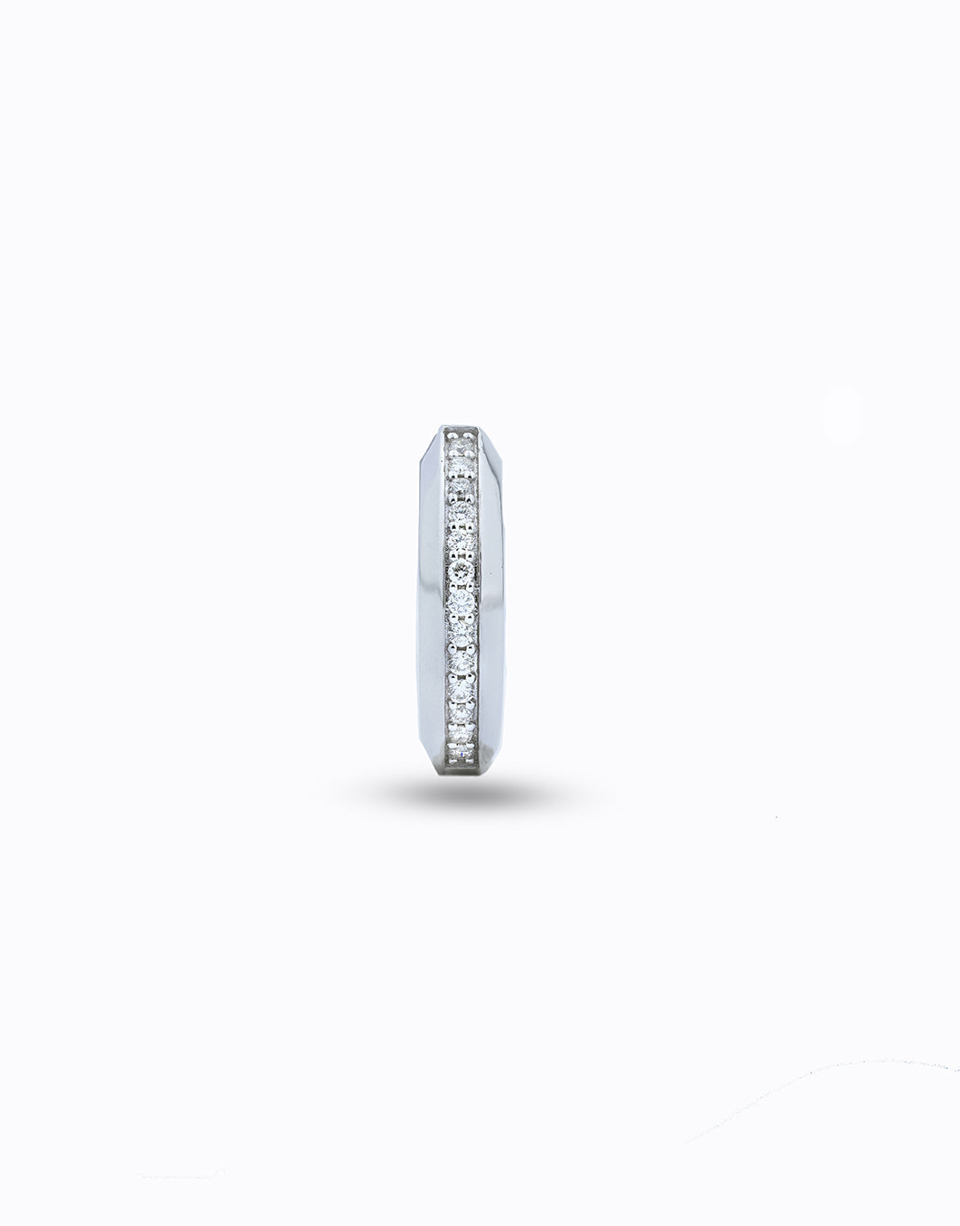 Circle Diamond Hoops
