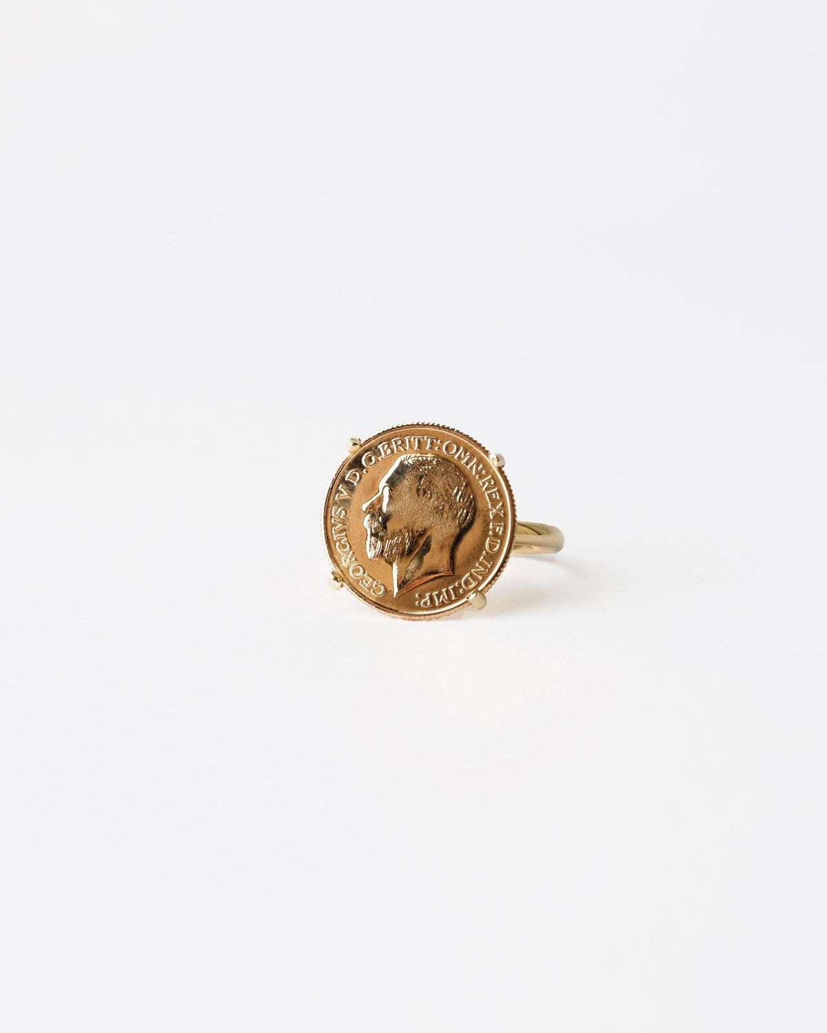 4 Prongs Lira Ring - Aurel Gold