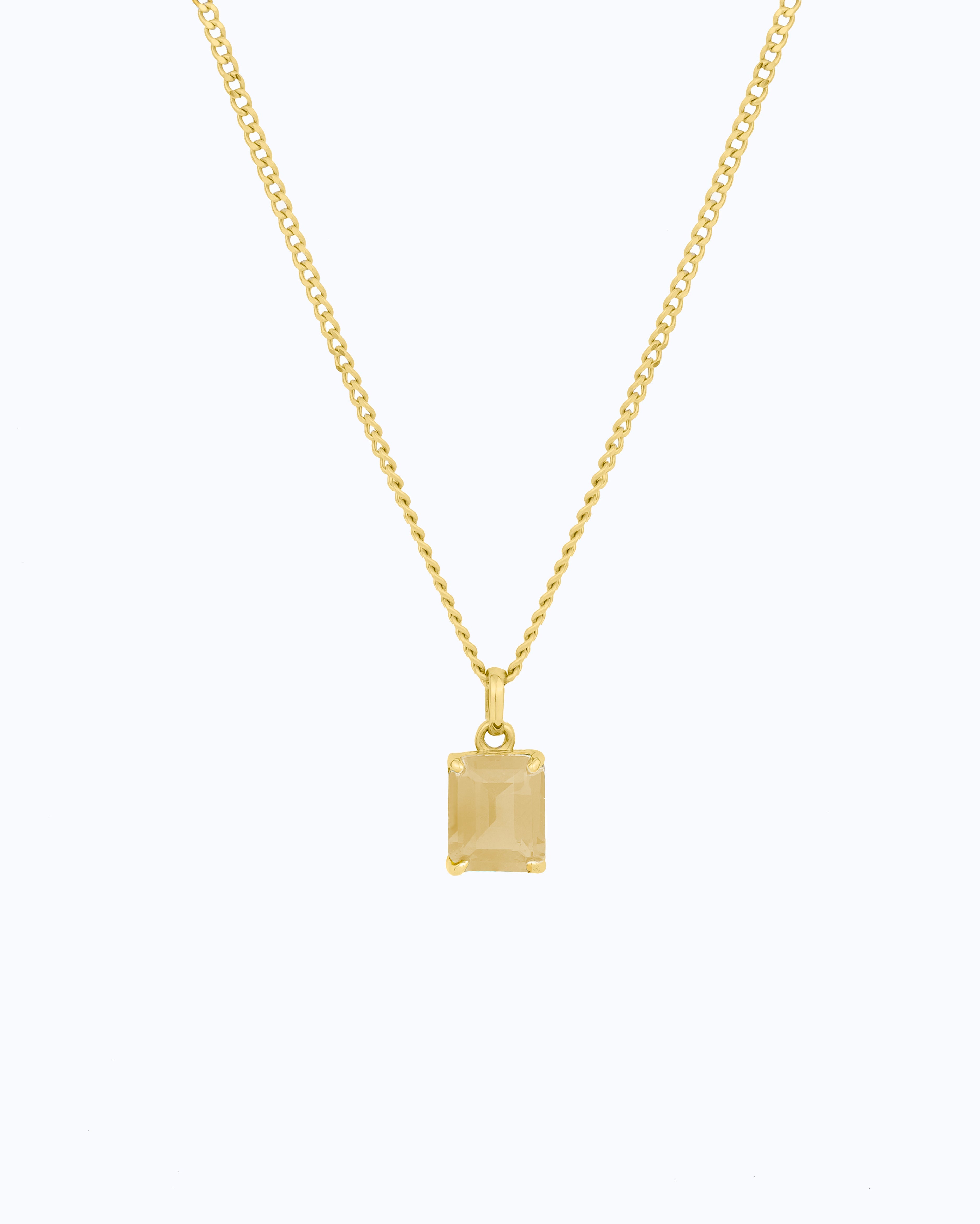 Emerald Cut Necklace