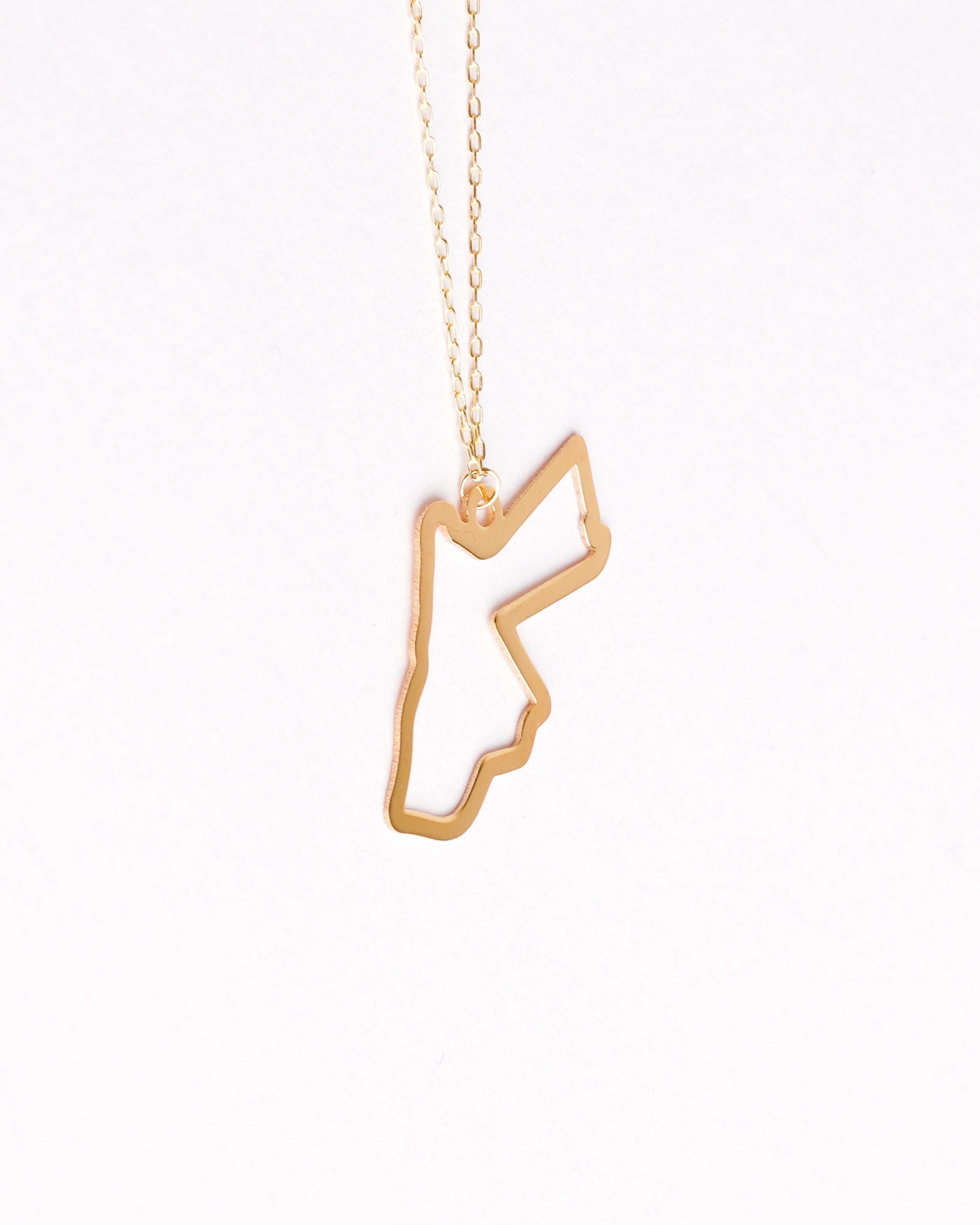 Jordan Map Necklace