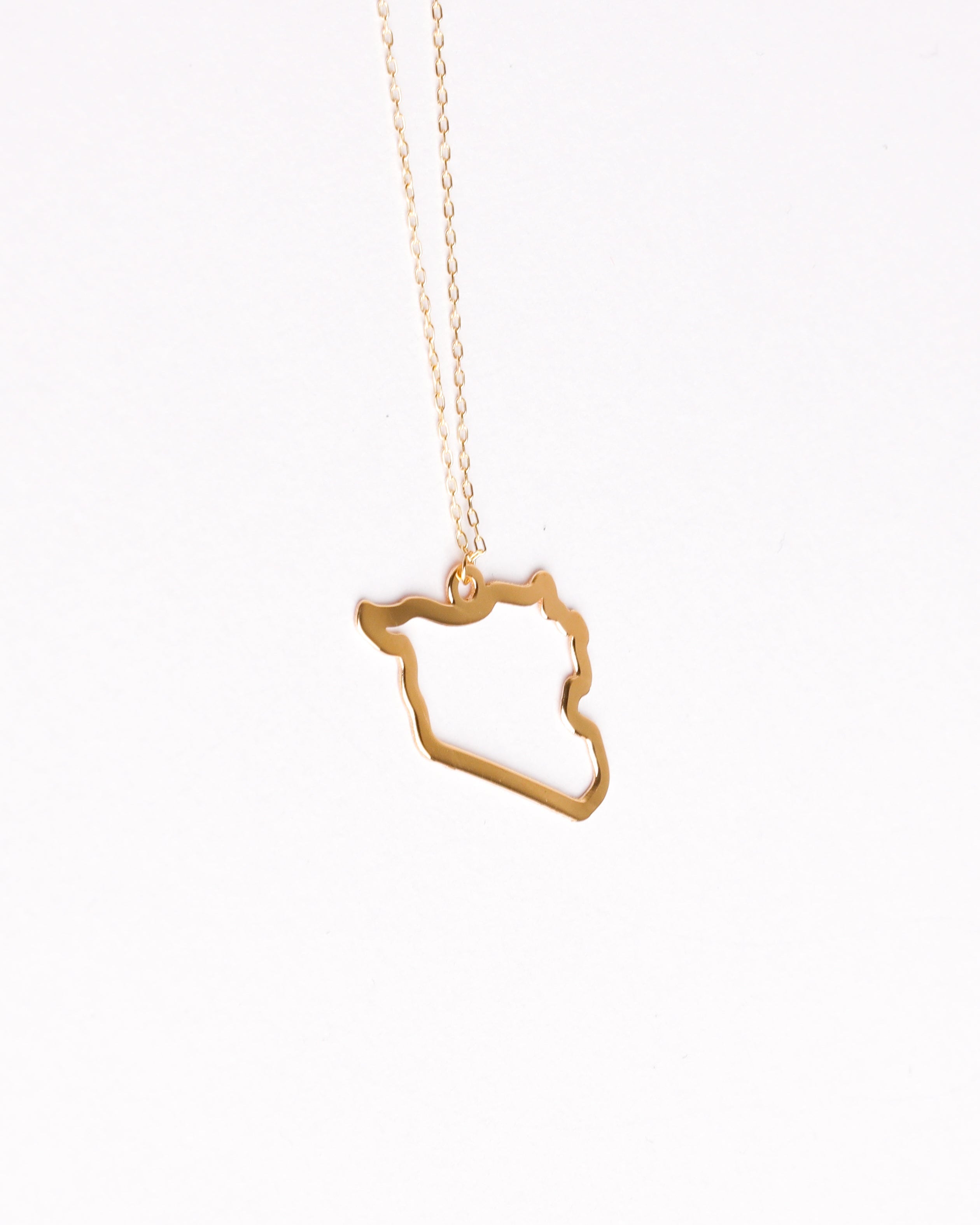 Syria Map Necklace