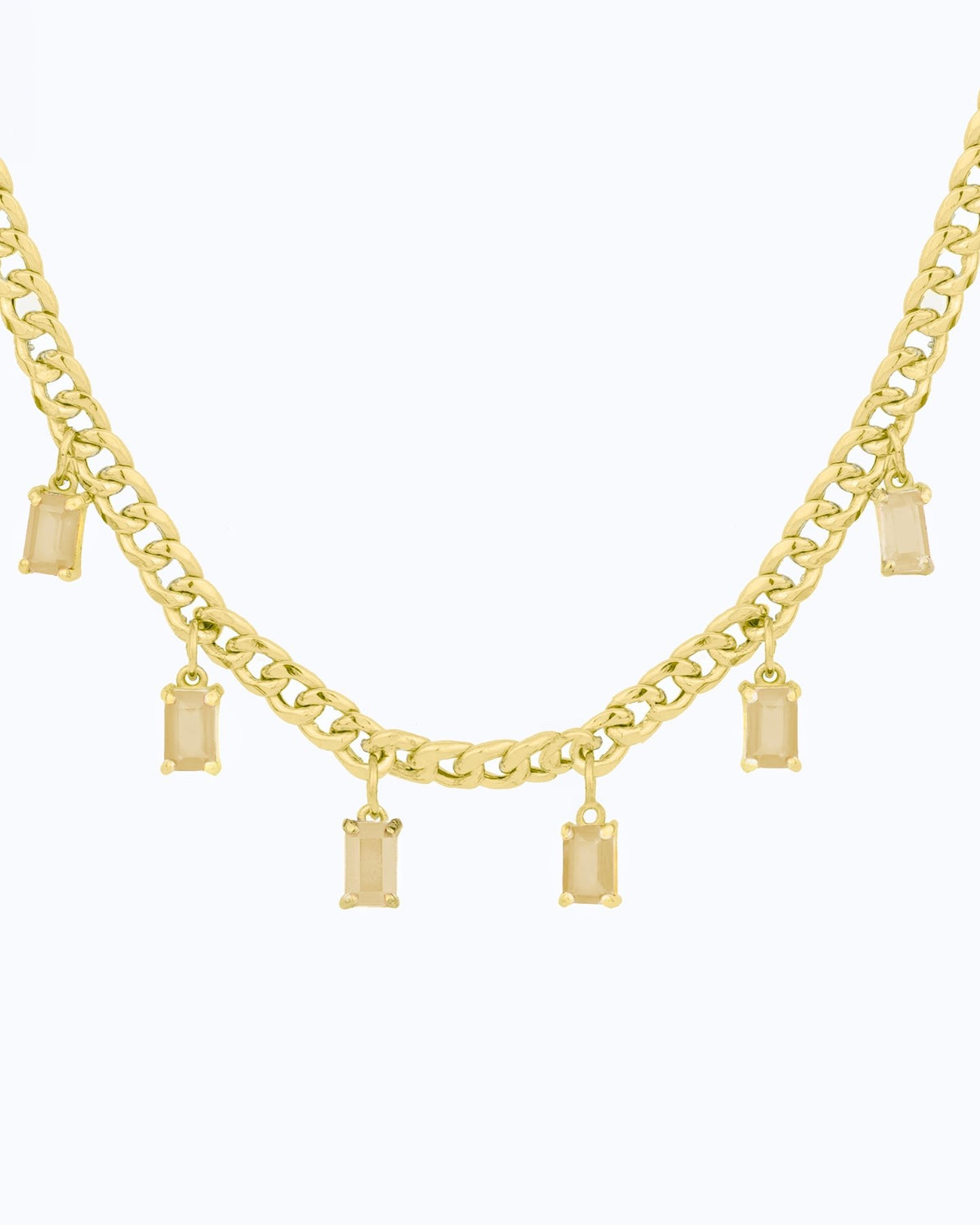 Baguette Necklace - Aurel Gold