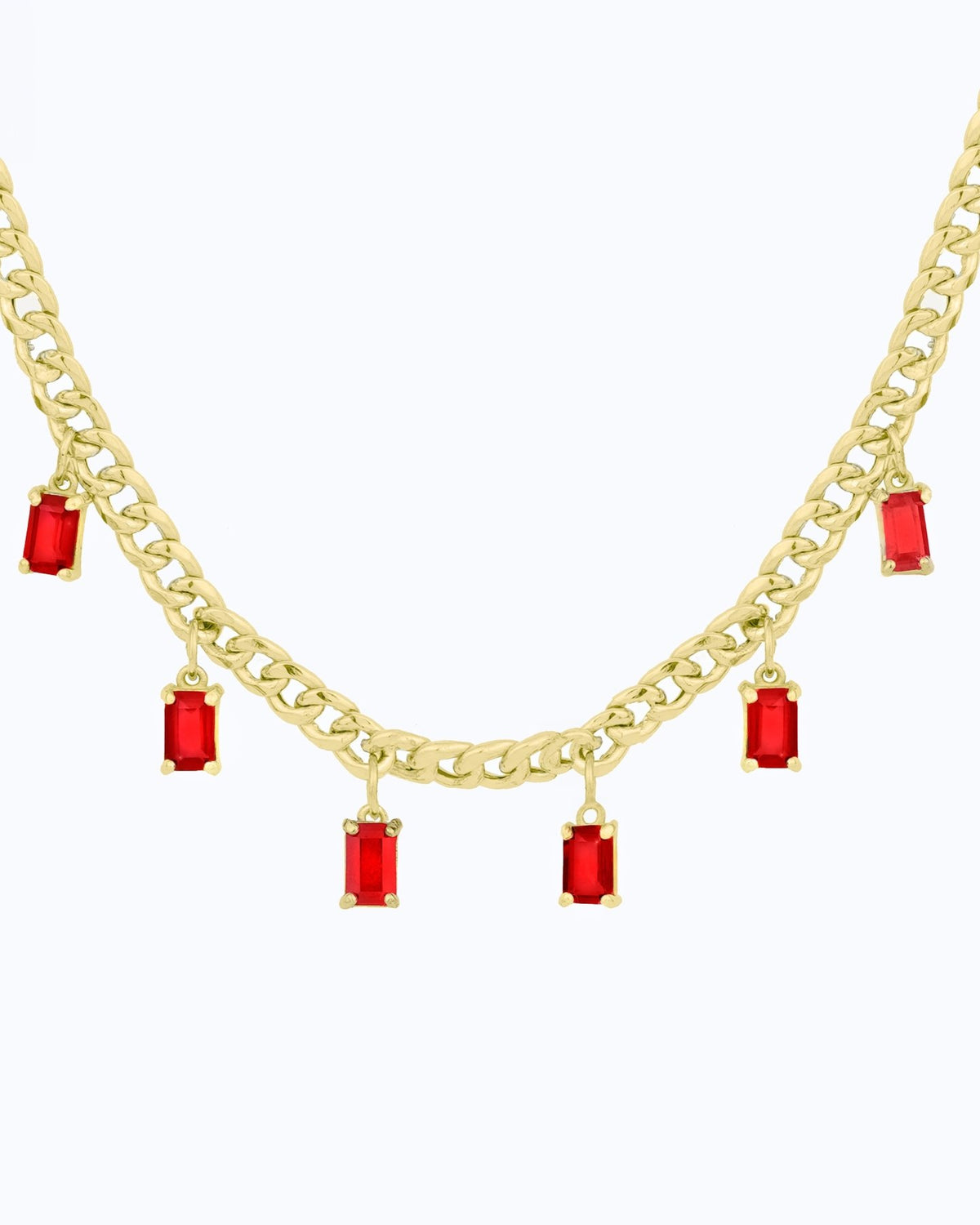 Baguette Necklace - Aurel Gold