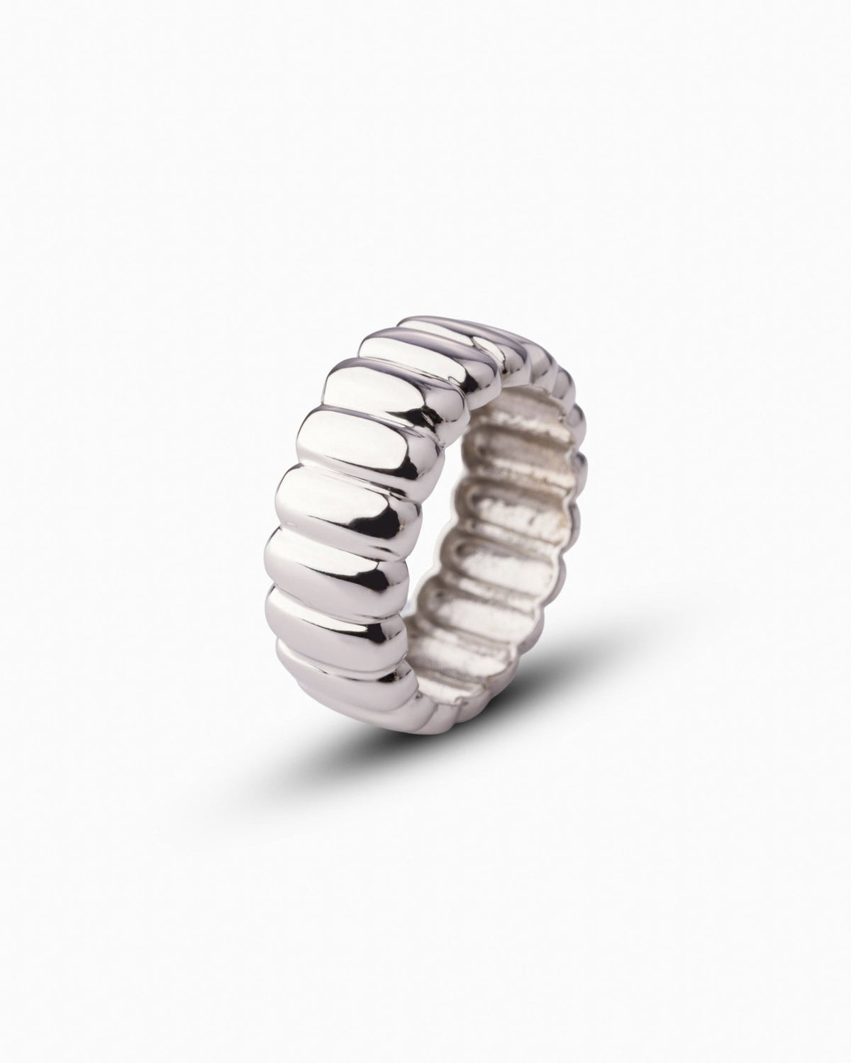 Charlotte Ring White - Thick - Aurel Gold