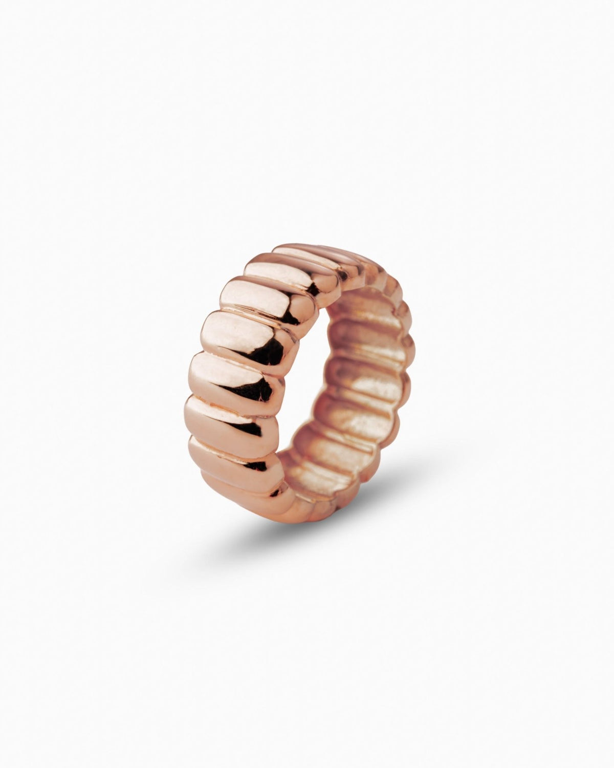 Charlotte Ring White - Thick - Aurel Gold