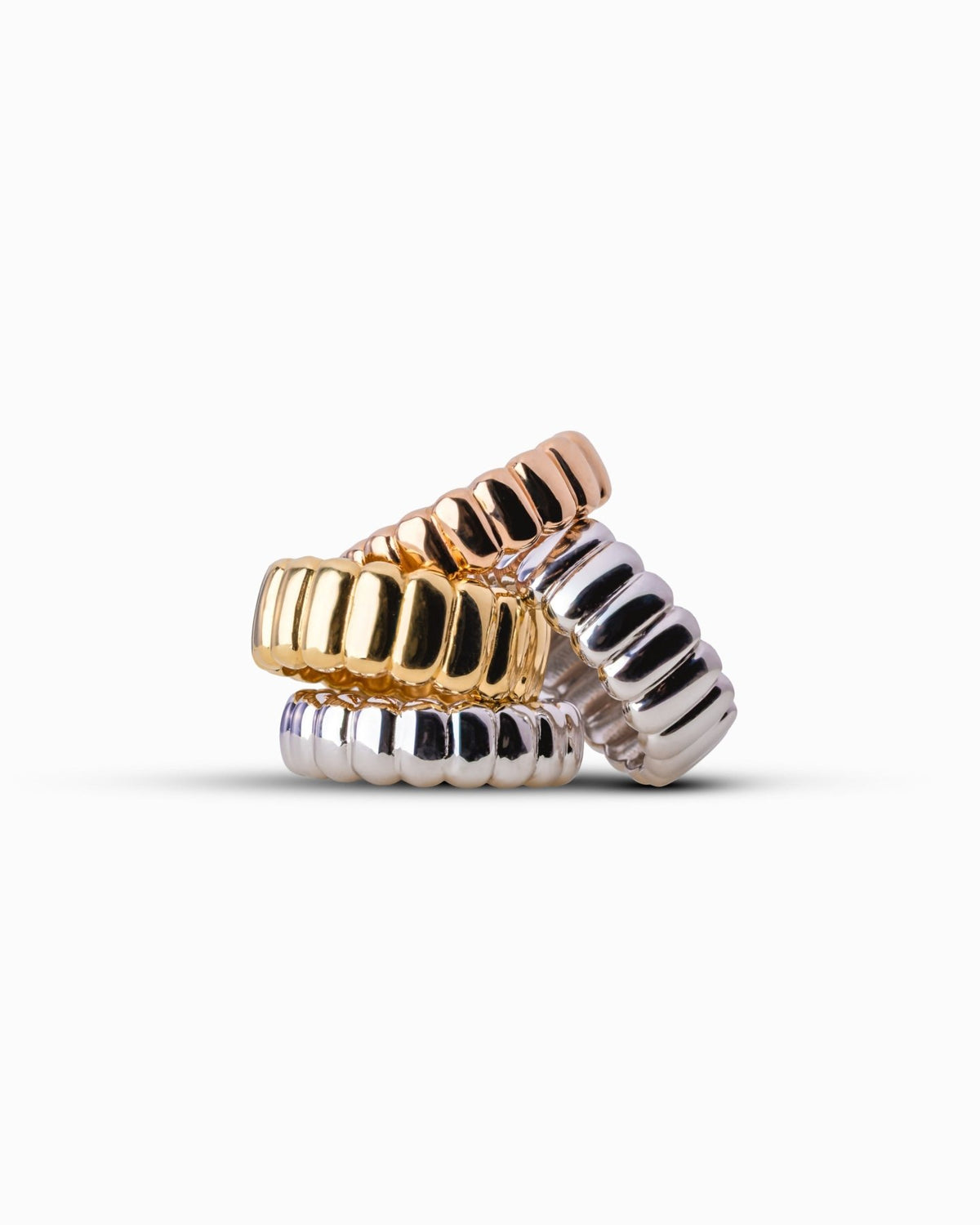 Charlotte Ring White - Thick - Aurel Gold