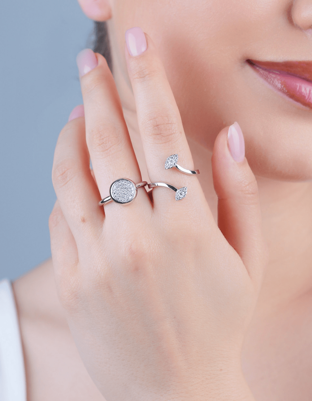 Diamond Row Stackable Ring - Aurel Gold