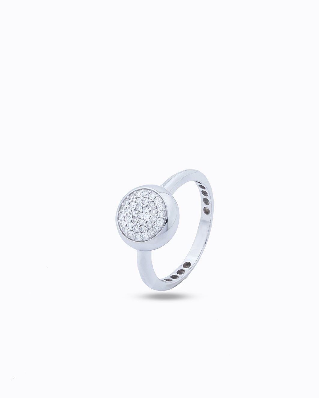 Diamond Row Stackable Ring - Aurel Gold
