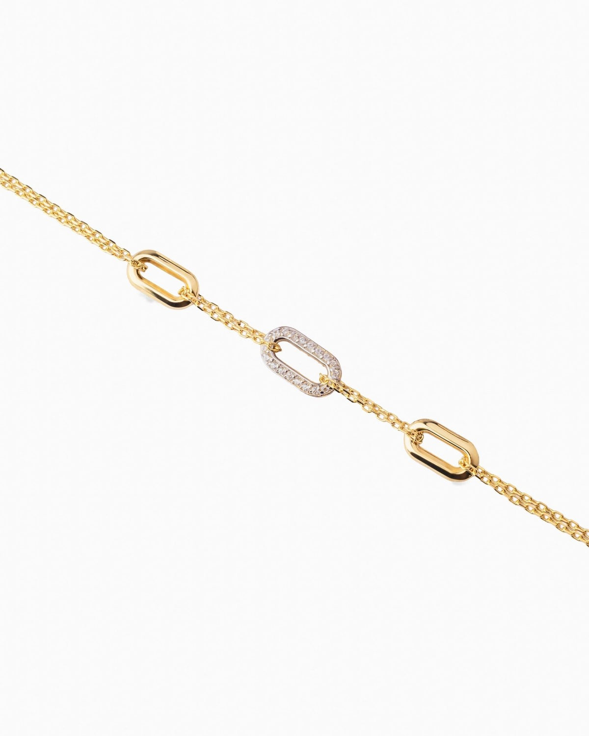 Diamond Trinity Bracelet - Aurel Gold