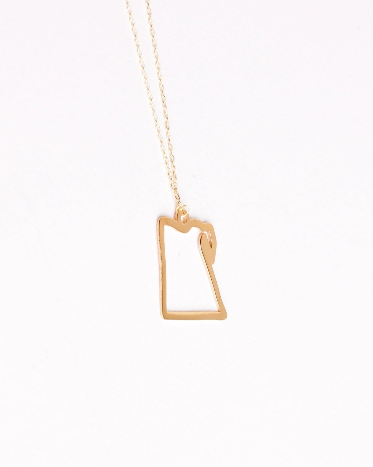 Egypt Map Necklace - Aurel Gold