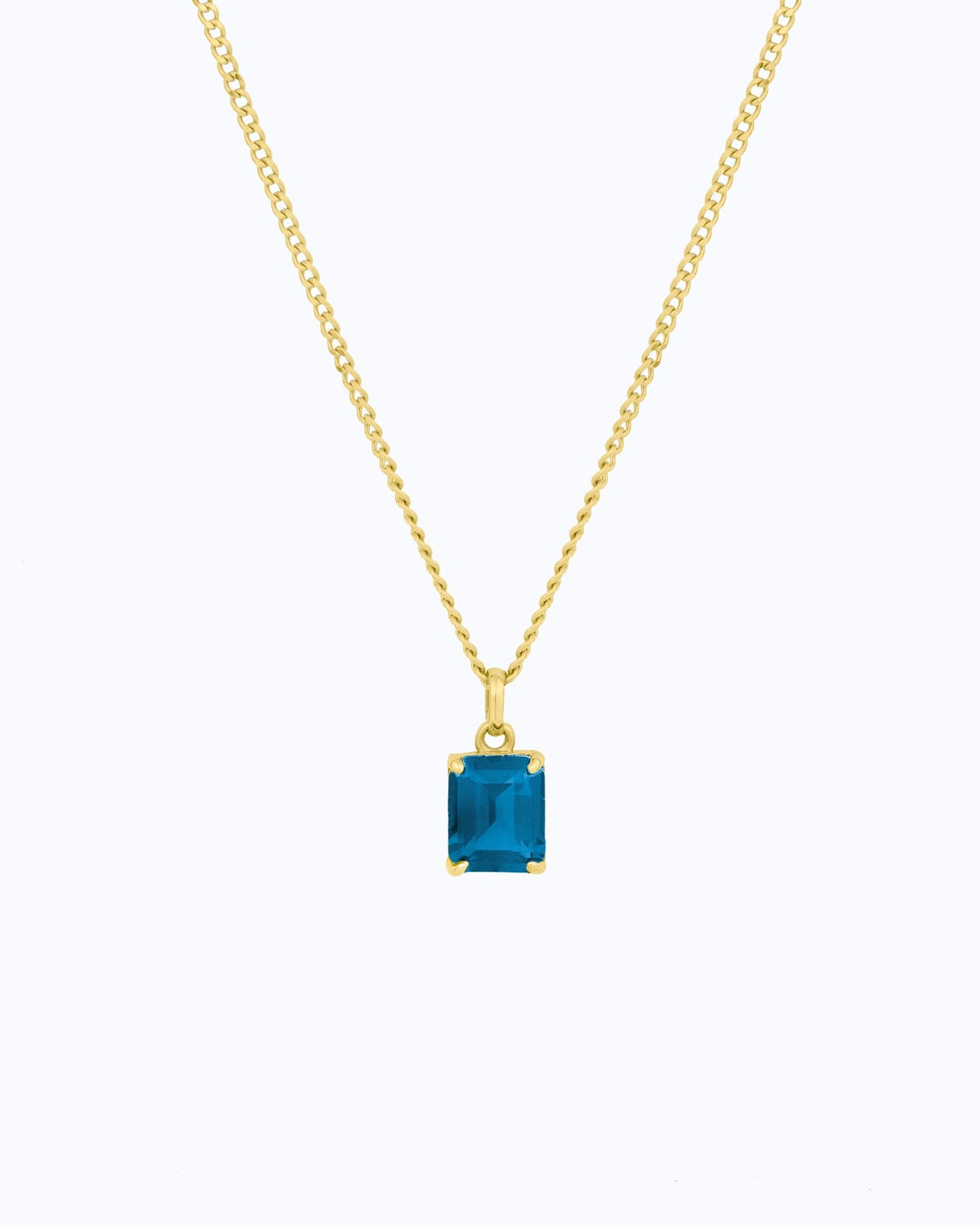 Emerald Cut Necklace - Aurel Gold