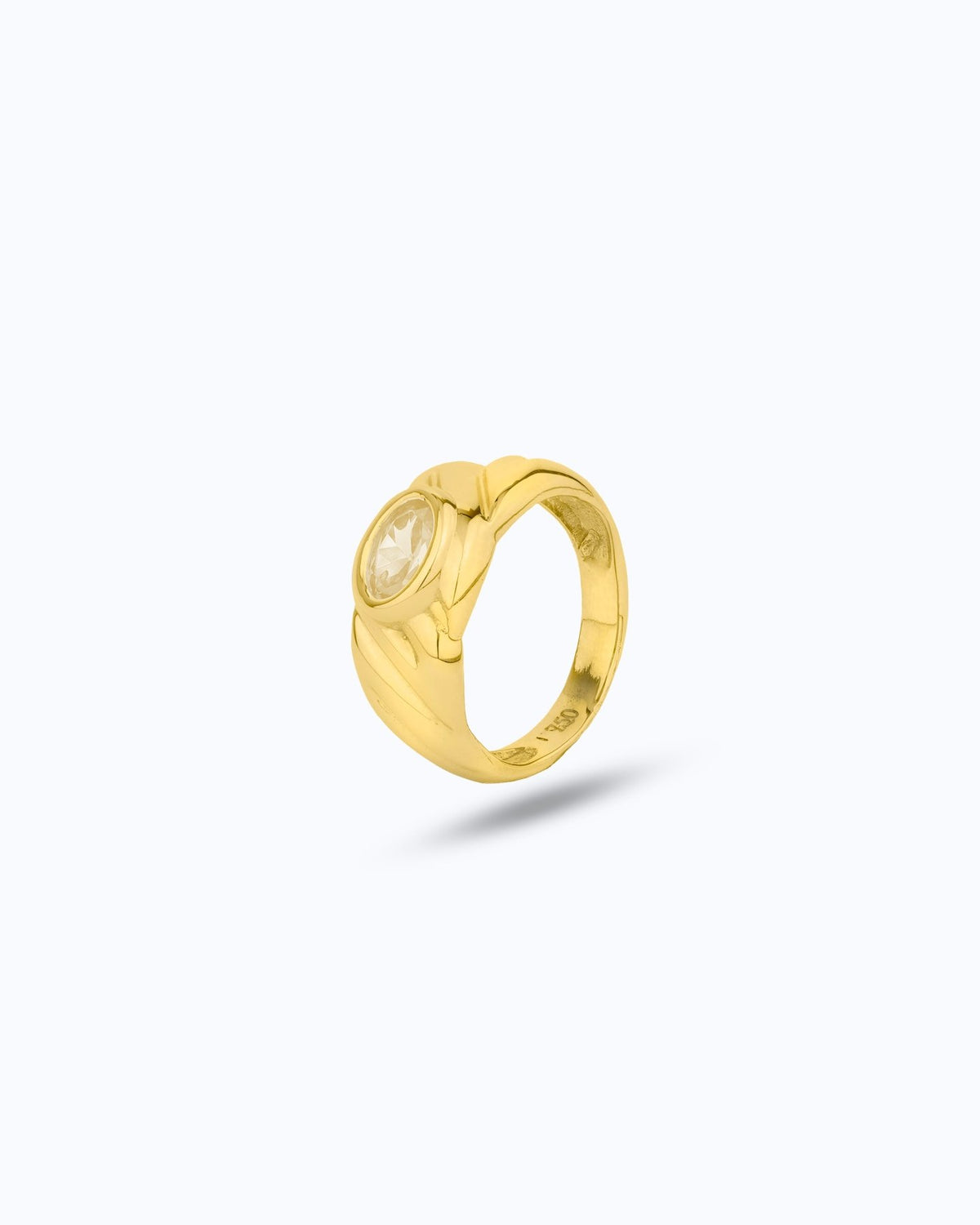 Eternal Oval Ring - Champagne - Aurel Gold