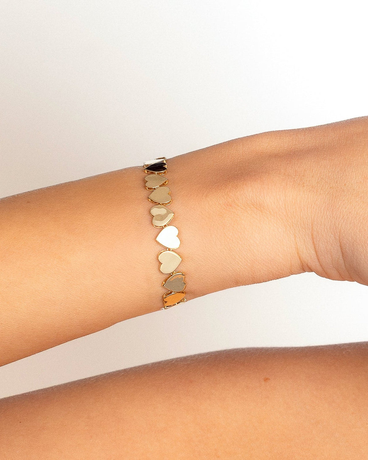 Hearts Bracelet - Aurel Gold