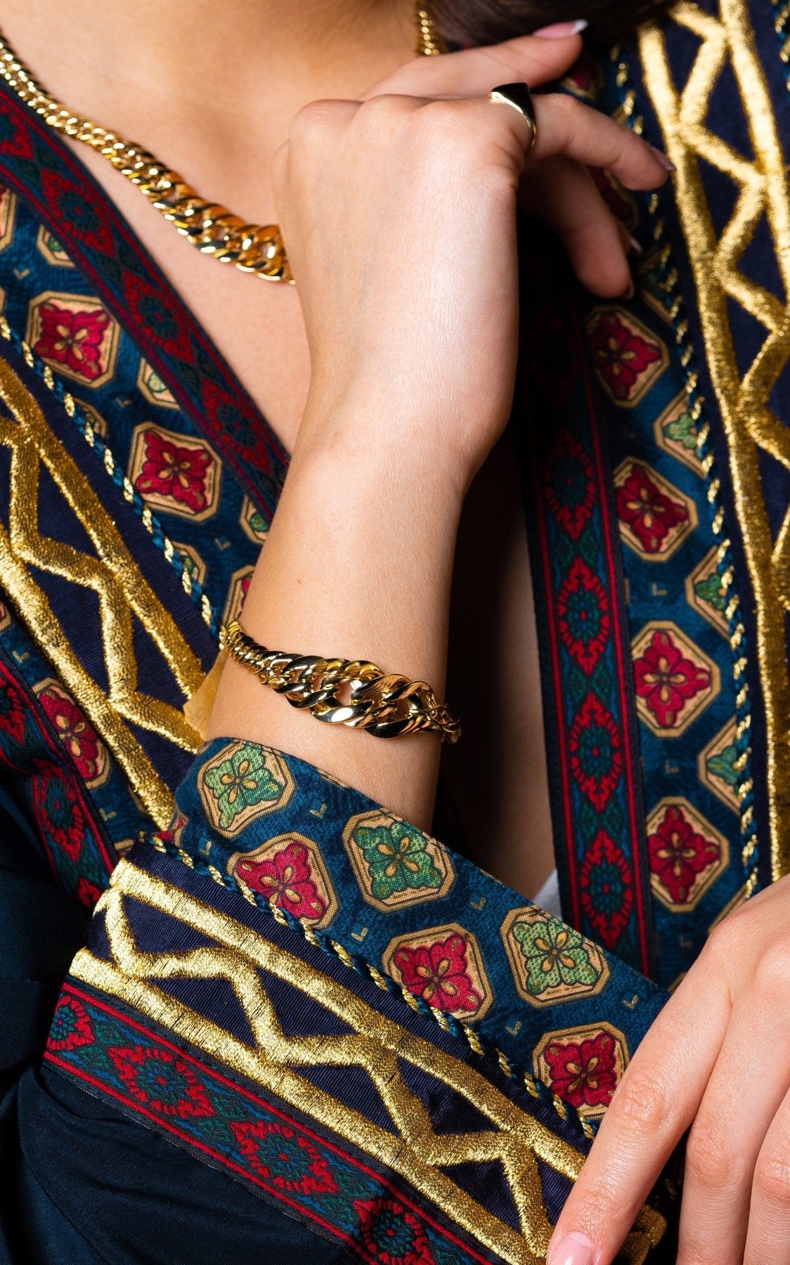 Leila Chain Bracelet - Aurel Gold