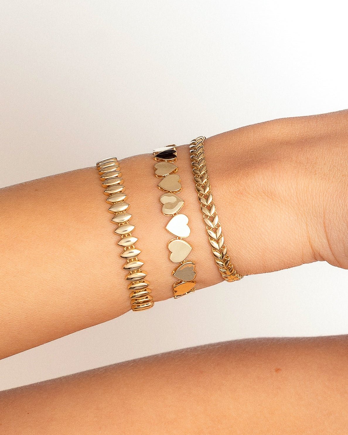 Marquise Pattern Bracelet - Aurel Gold