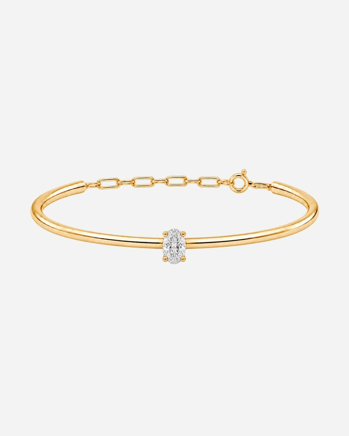 Oval Bangle - Aurel Gold