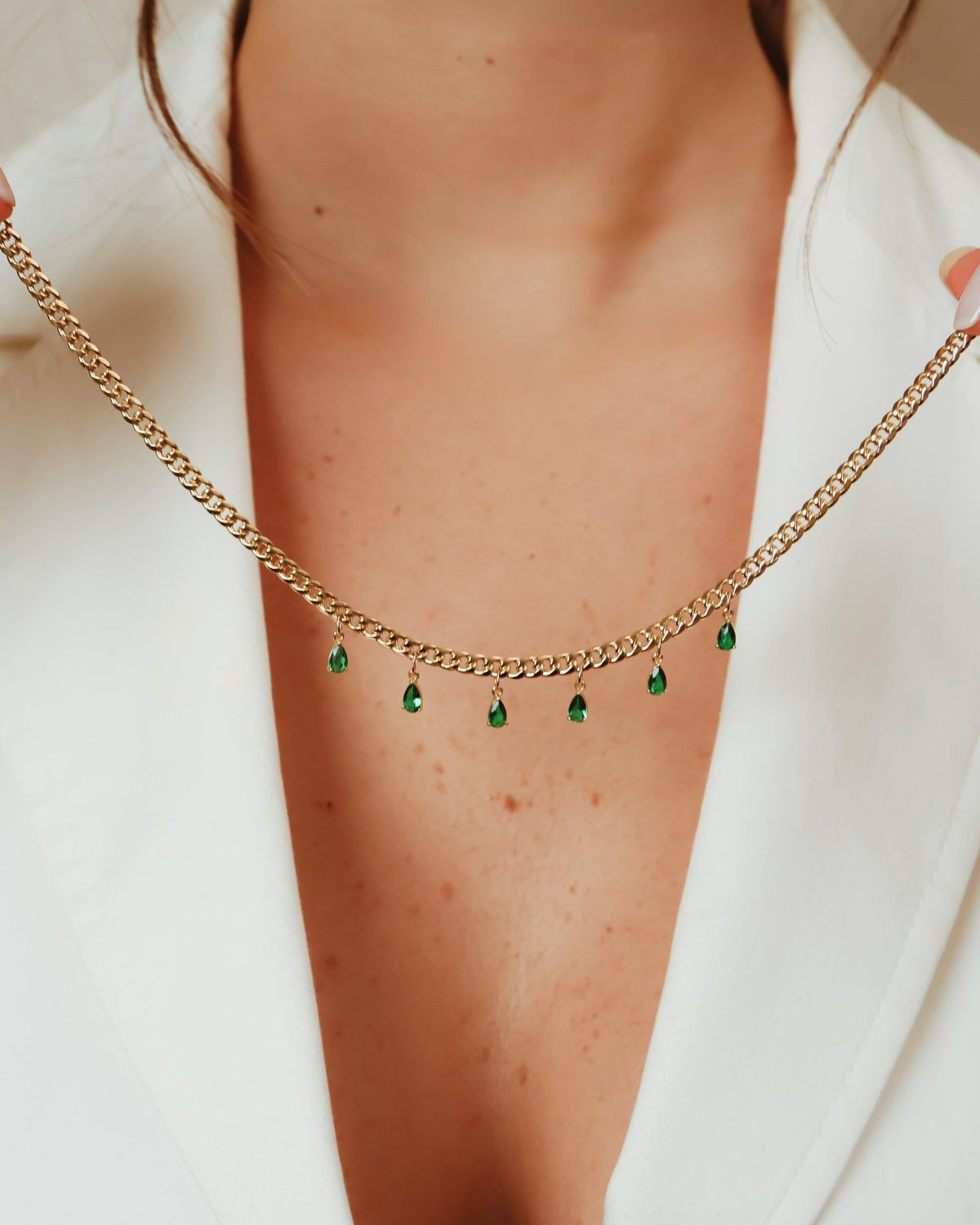 Pear Necklace - Aurel Gold