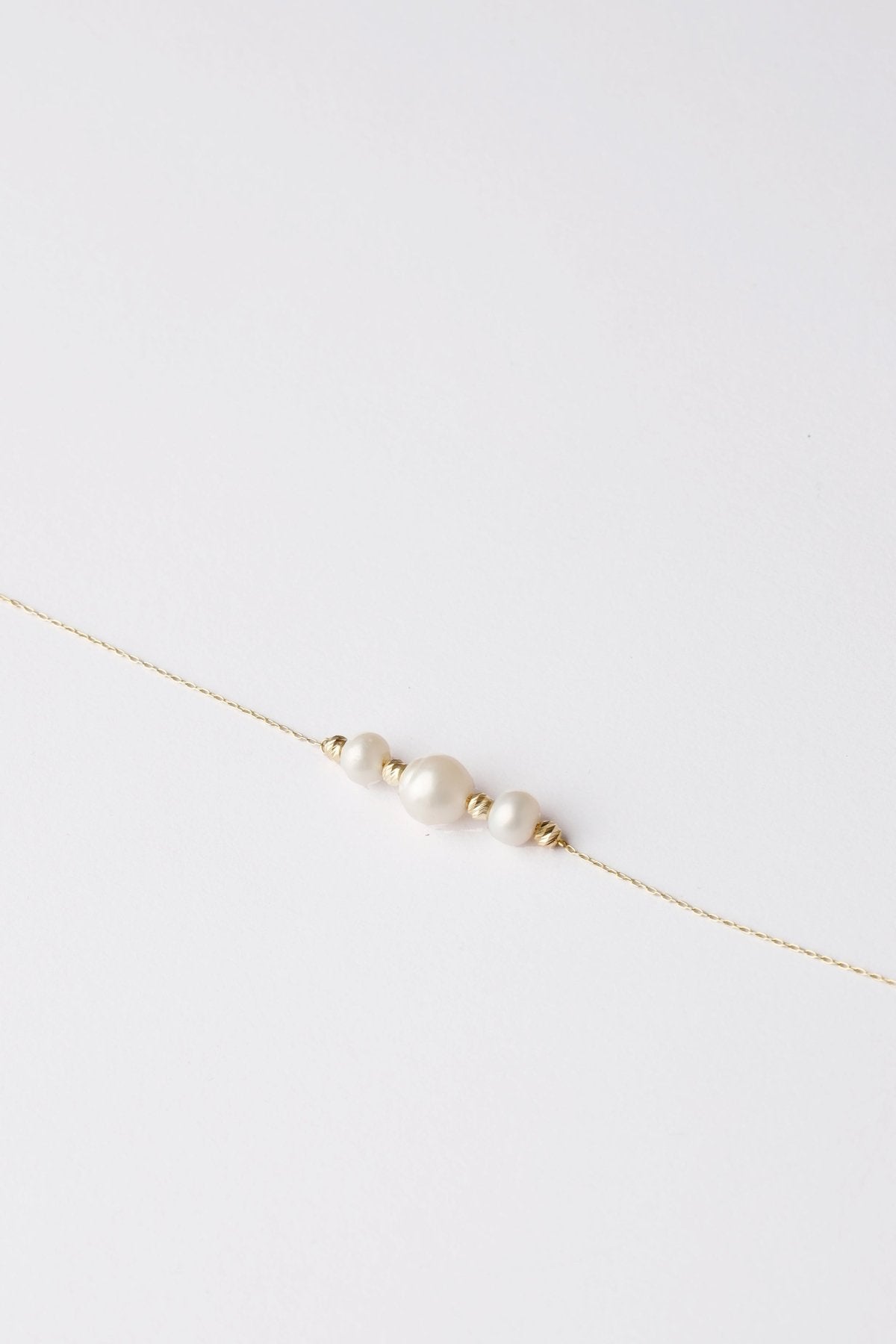 Pearl Satellite Bracelet - Aurel Gold