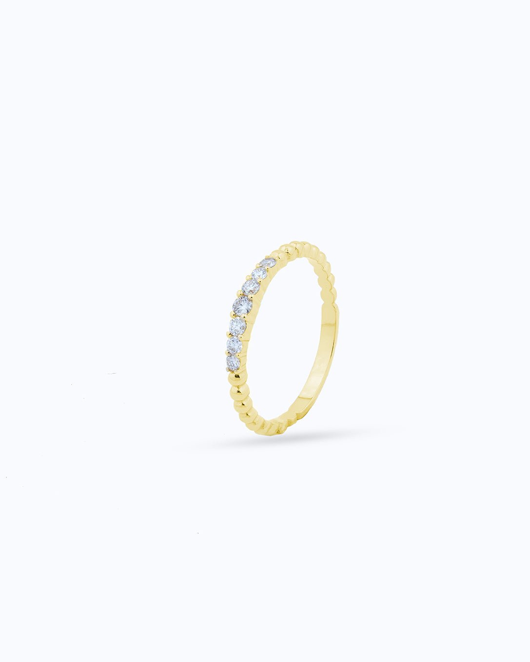 Petite Pavé Diamond Cloud Ring - Aurel Gold