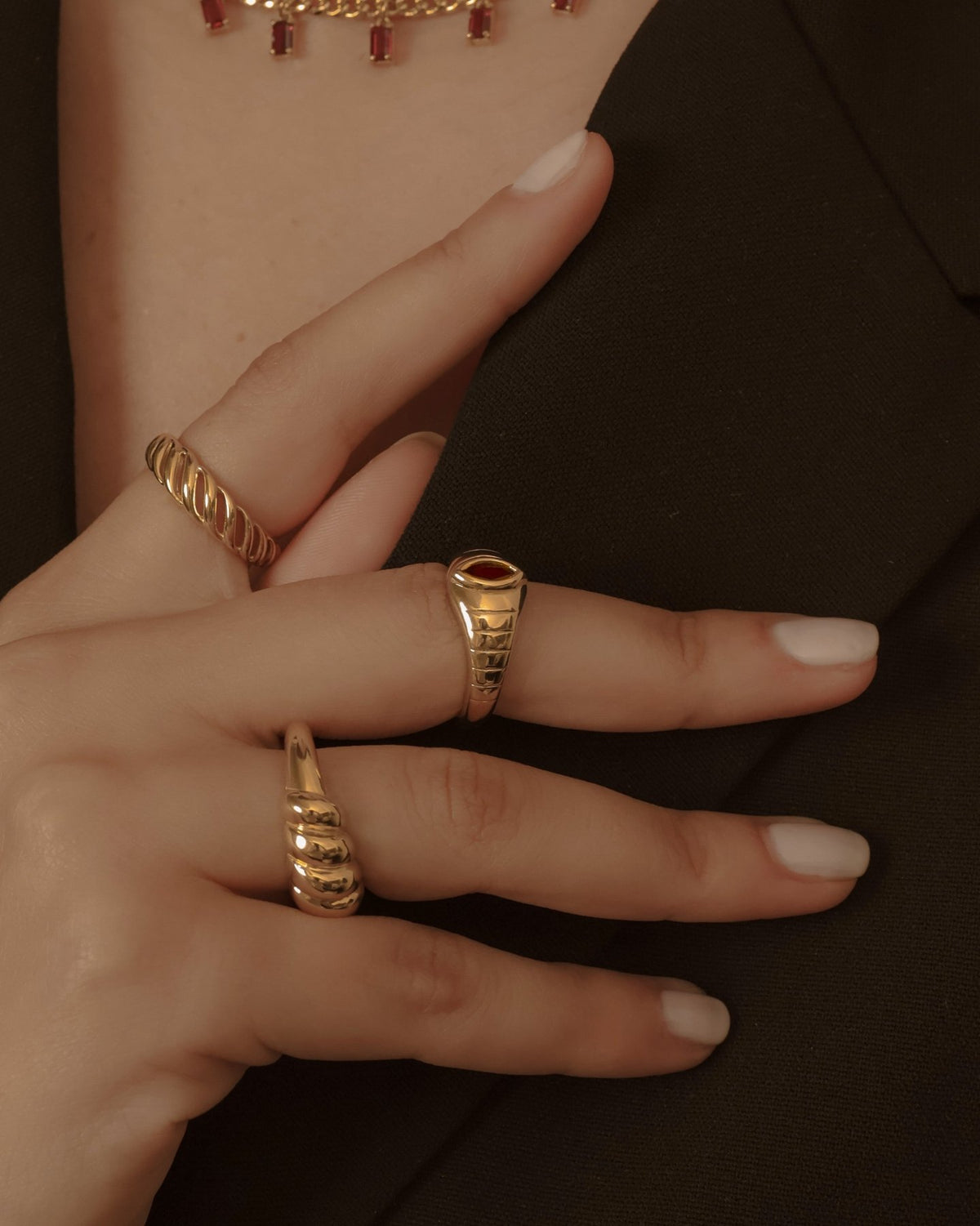 Radiant Marquise Ring - Champagne - Aurel Gold