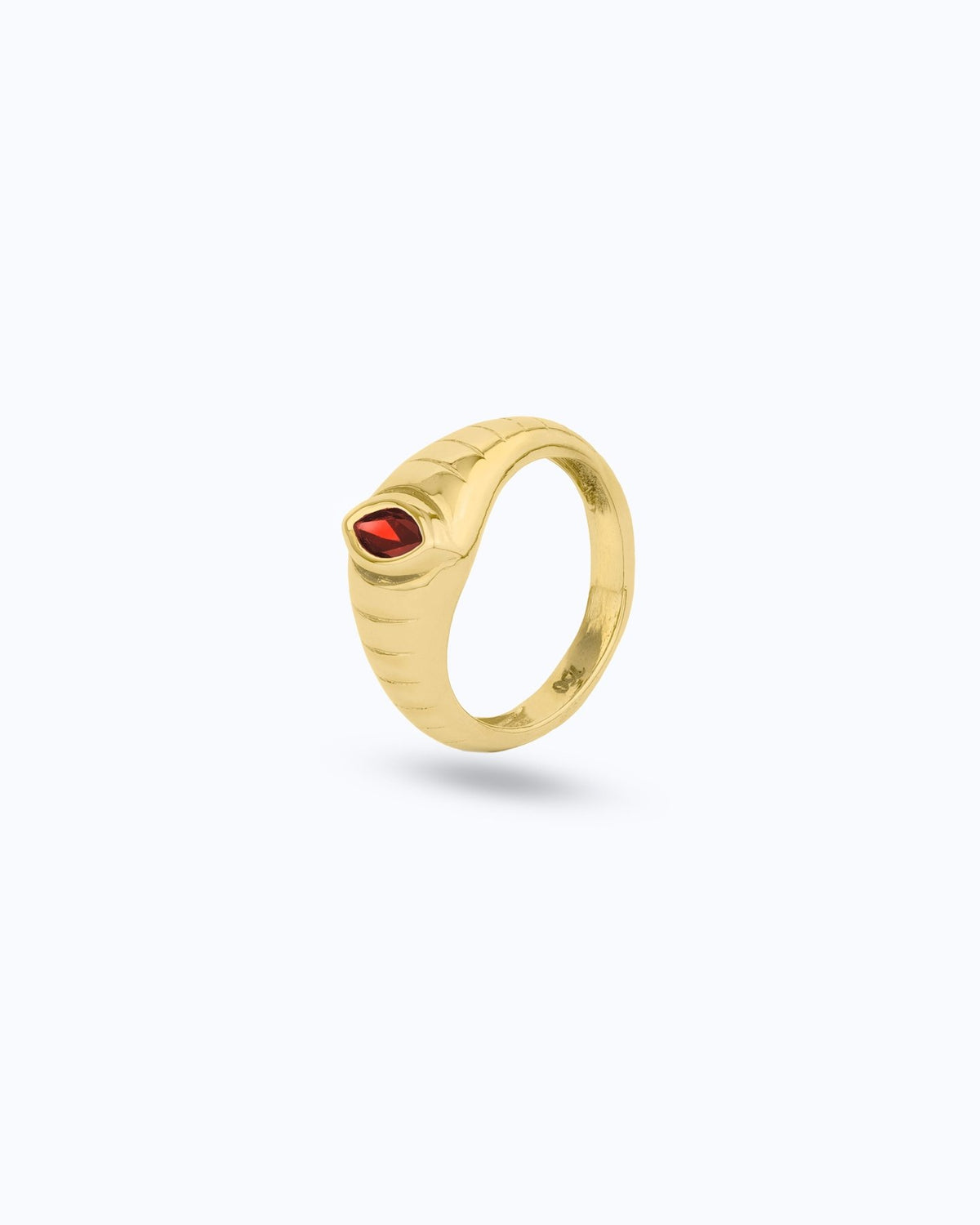 Radiant Marquise Ring - Garnet - Aurel Gold