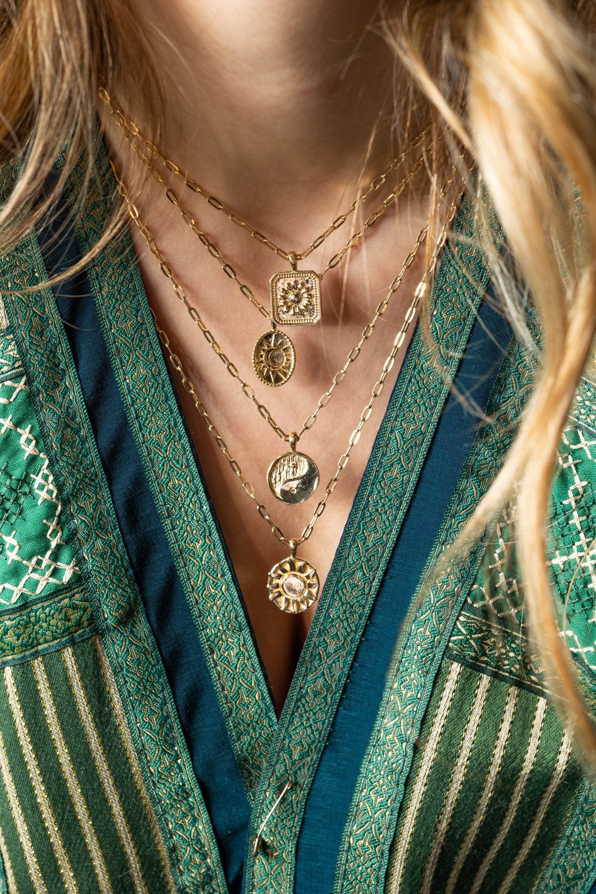Solar Necklace - Aurel Gold