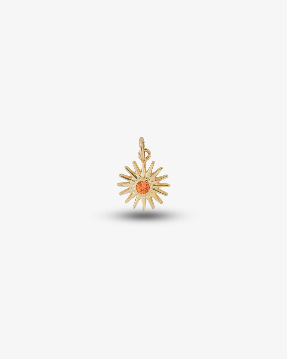 Sunburst Citrine Charm - Aurel Gold