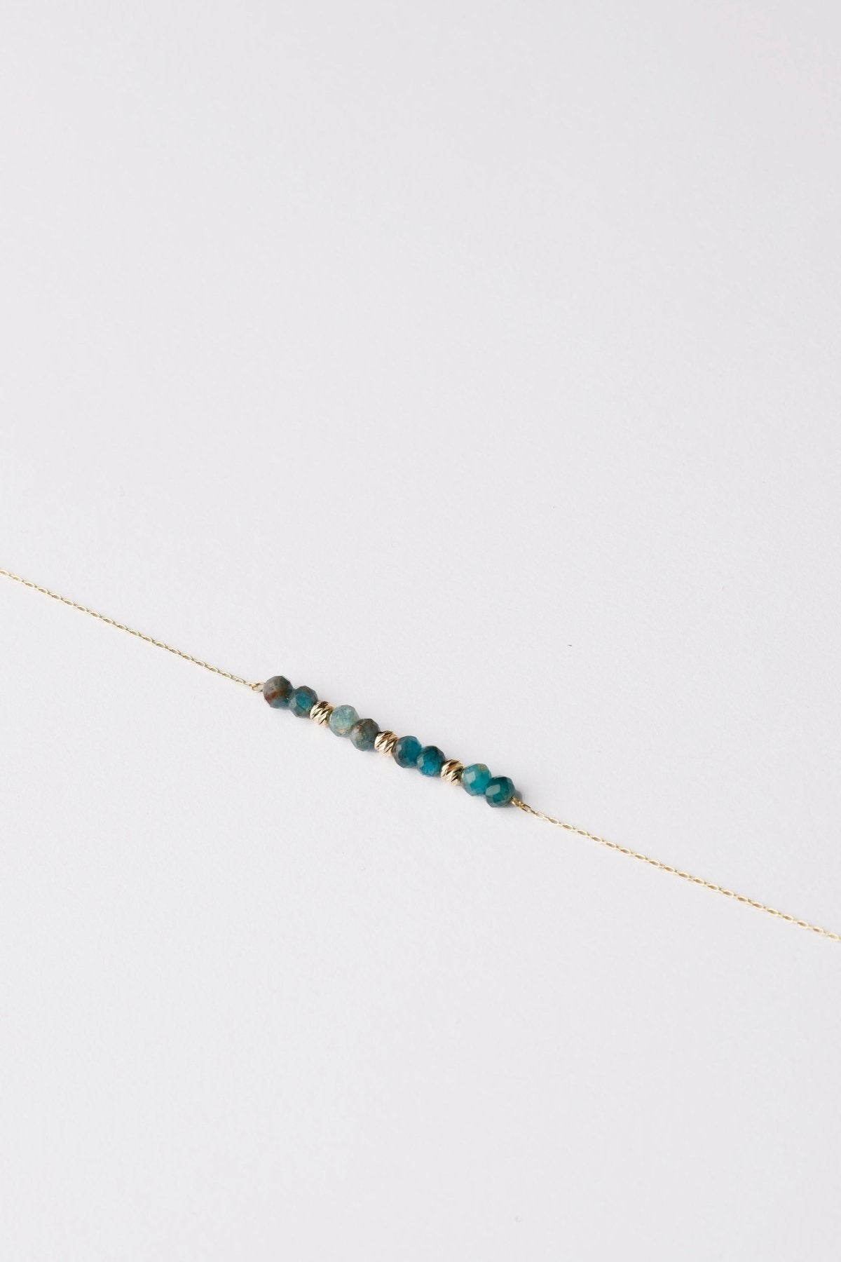 Turquoise Beaded Bracelet - Aurel Gold