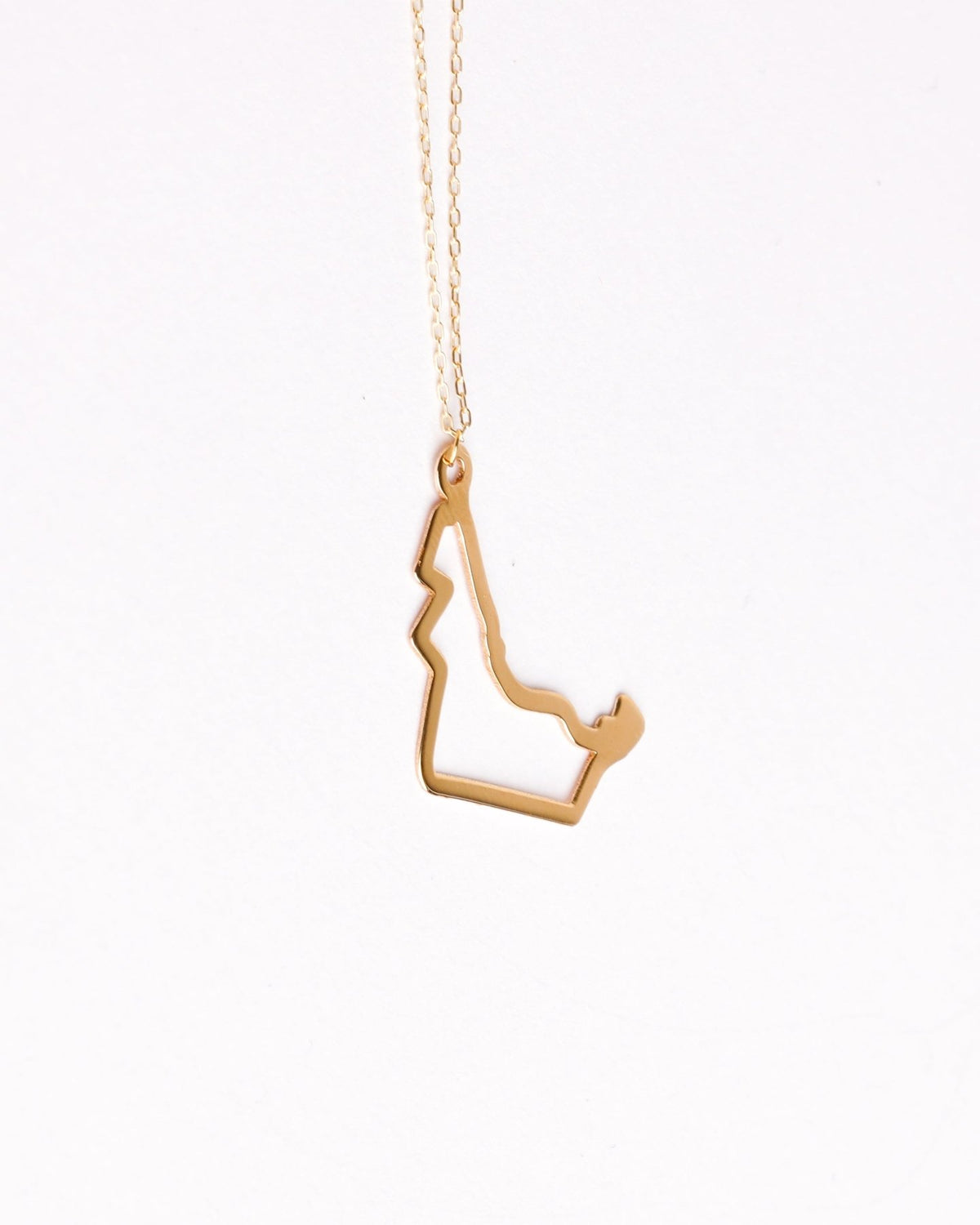 UAE Map Necklace - Aurel Gold