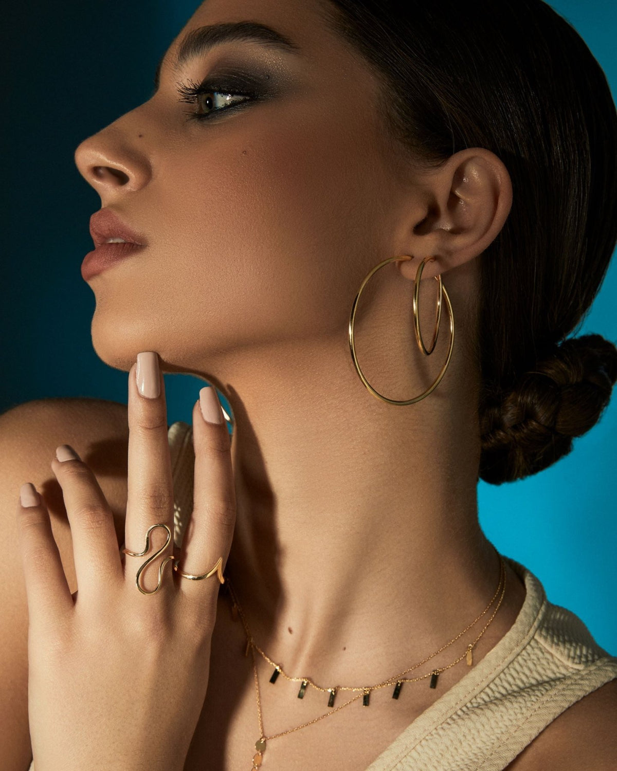 Chevron Ring - Aurel Gold