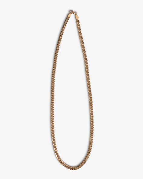 Curb Chain Necklace - Thin - Aurel Gold