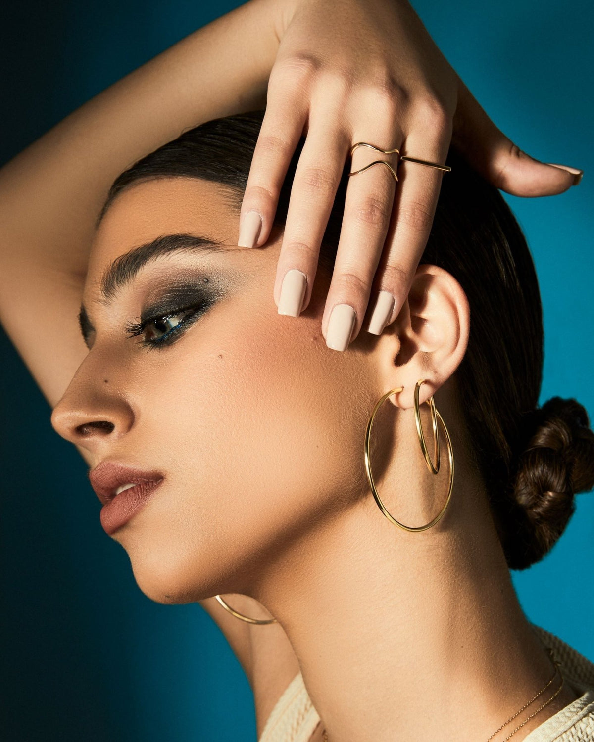 Halo Hoops - Small - Aurel Gold