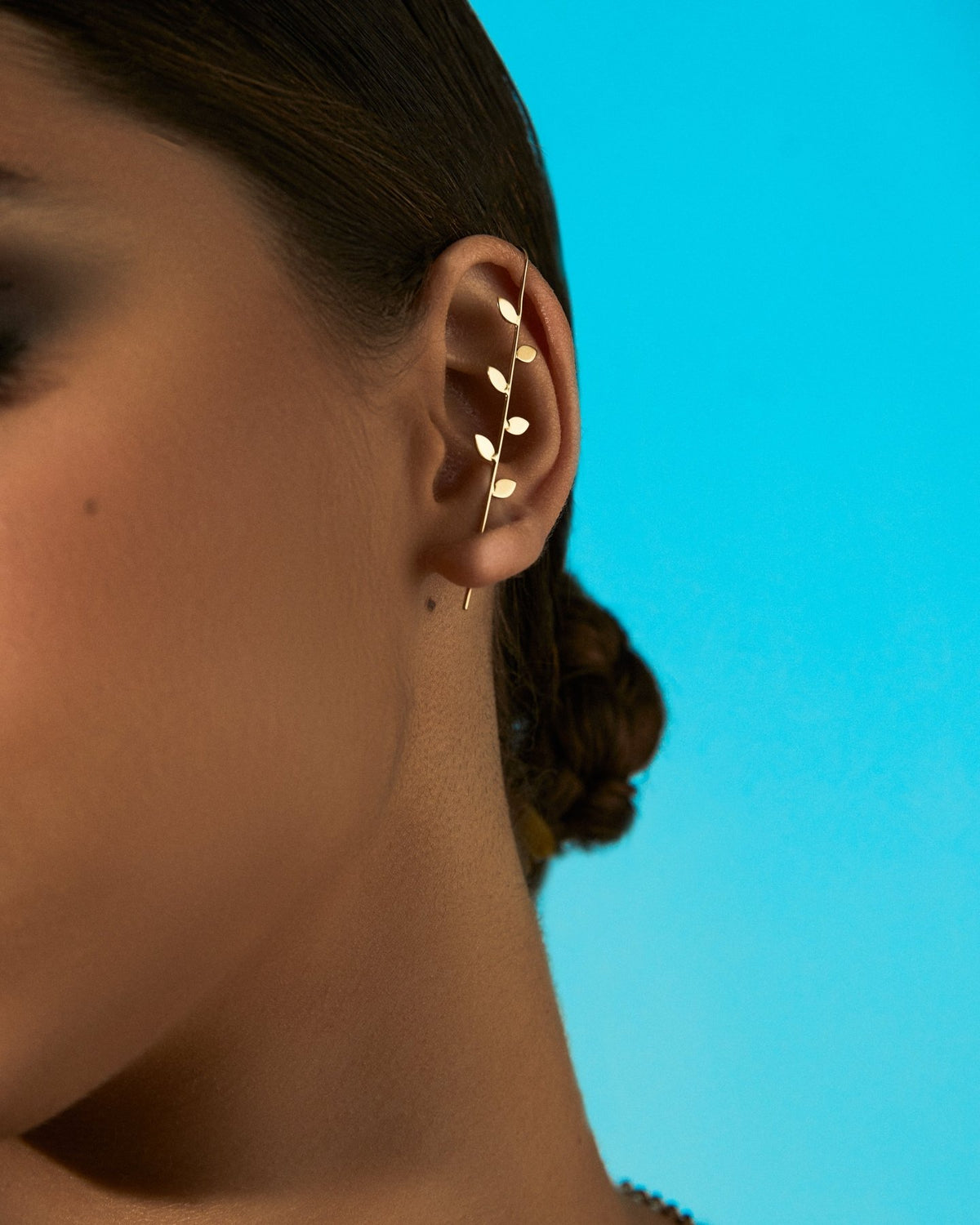 Leaf Stick Earpiece - Aurel Gold
