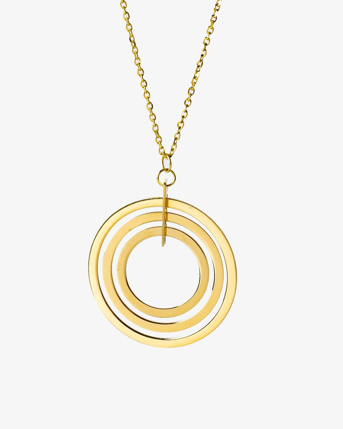 Triple Circle Necklace - Aurel Gold