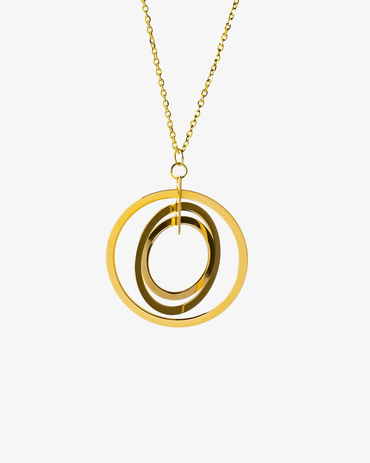 Triple Circle Necklace - Aurel Gold