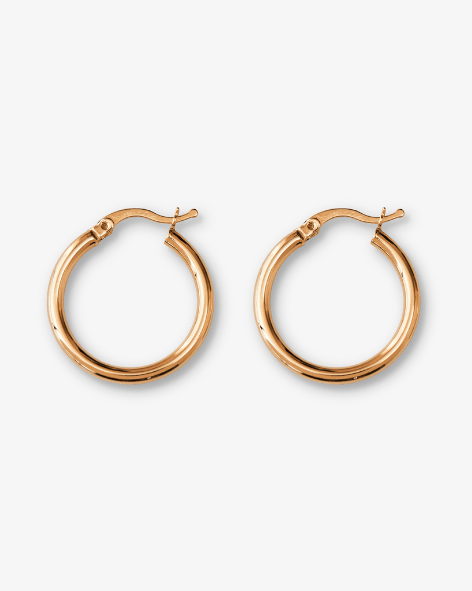 Tube Hoops - Medium - Aurel Gold