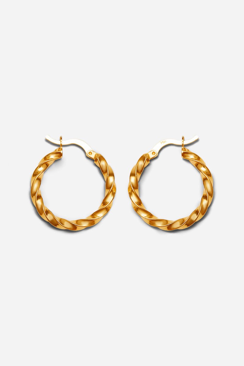 Twisted Earrings - Medium - Aurel Gold