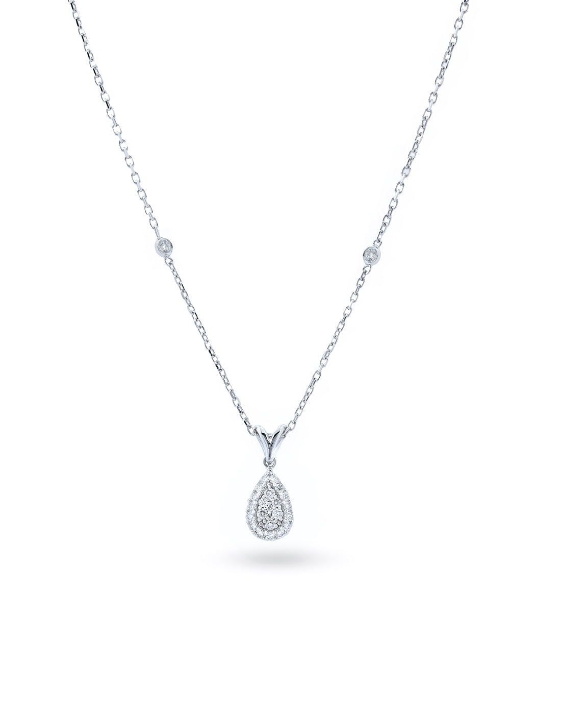 Pear Shape Illusion Necklace