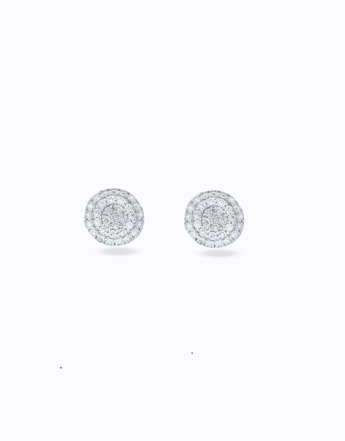 Round Illusion Diamond Studs