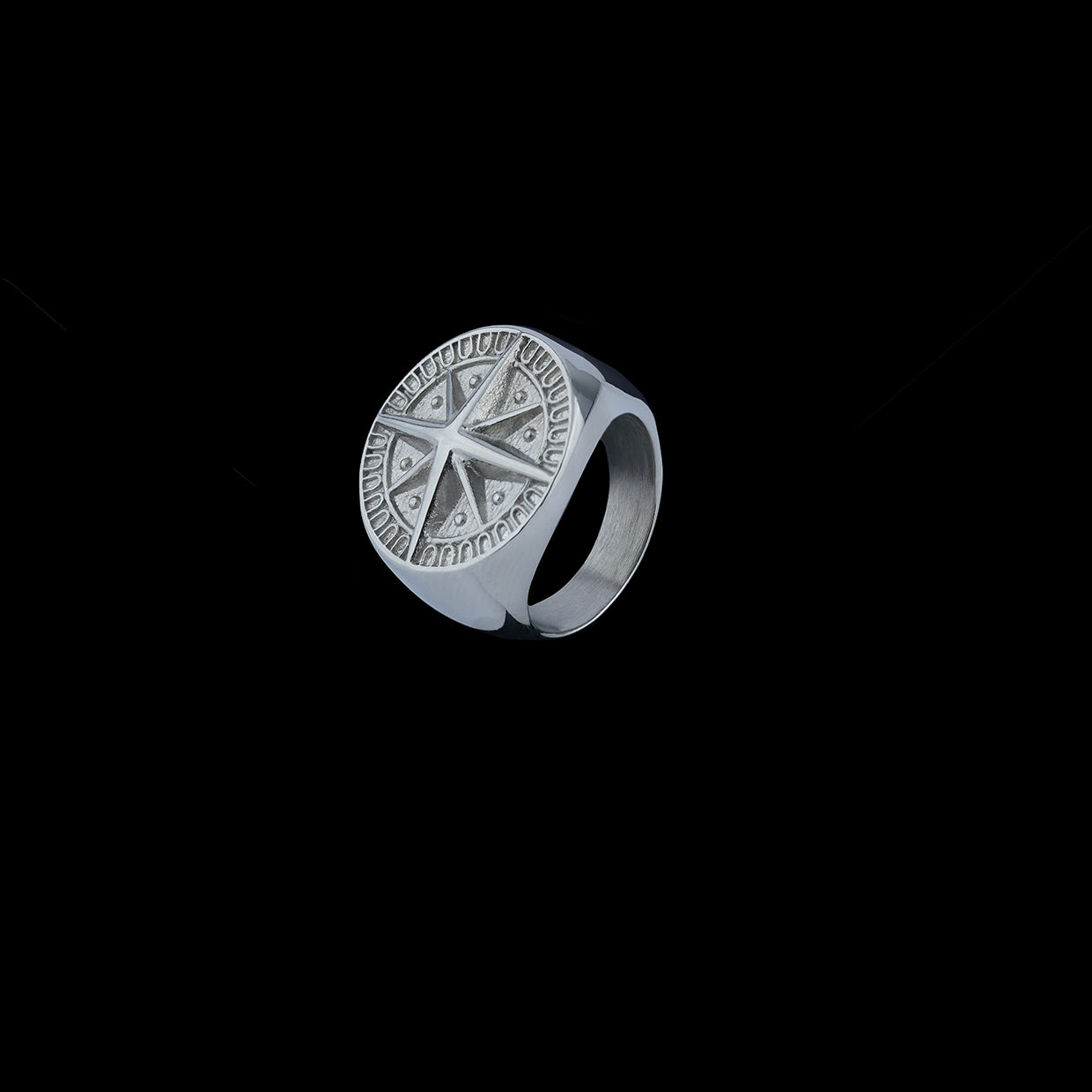 Compass Signet Ring