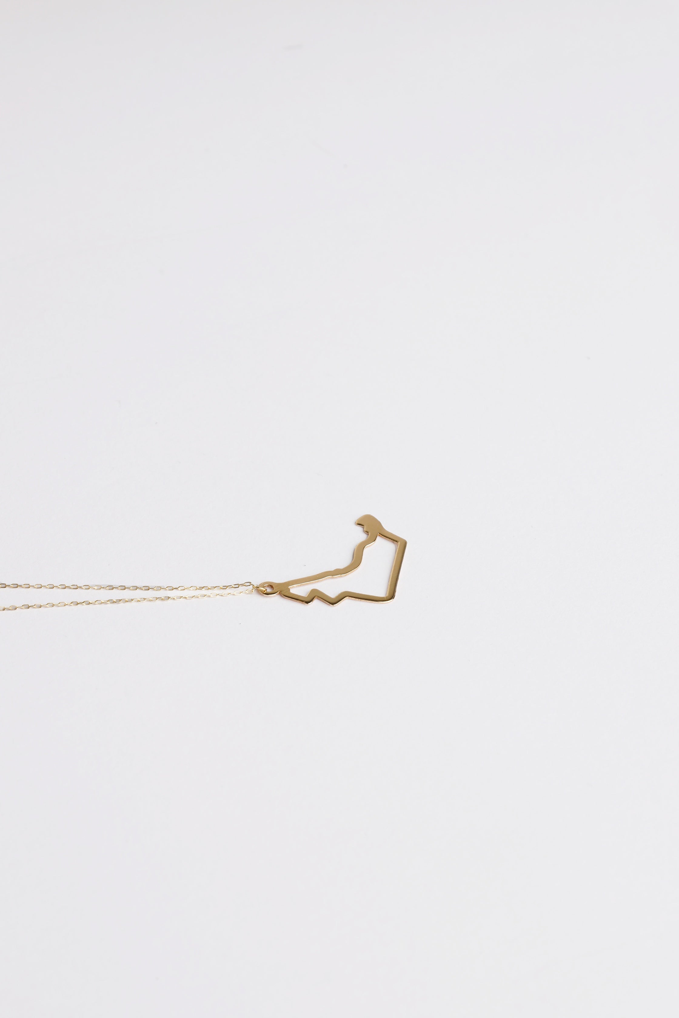 UAE Map Necklace