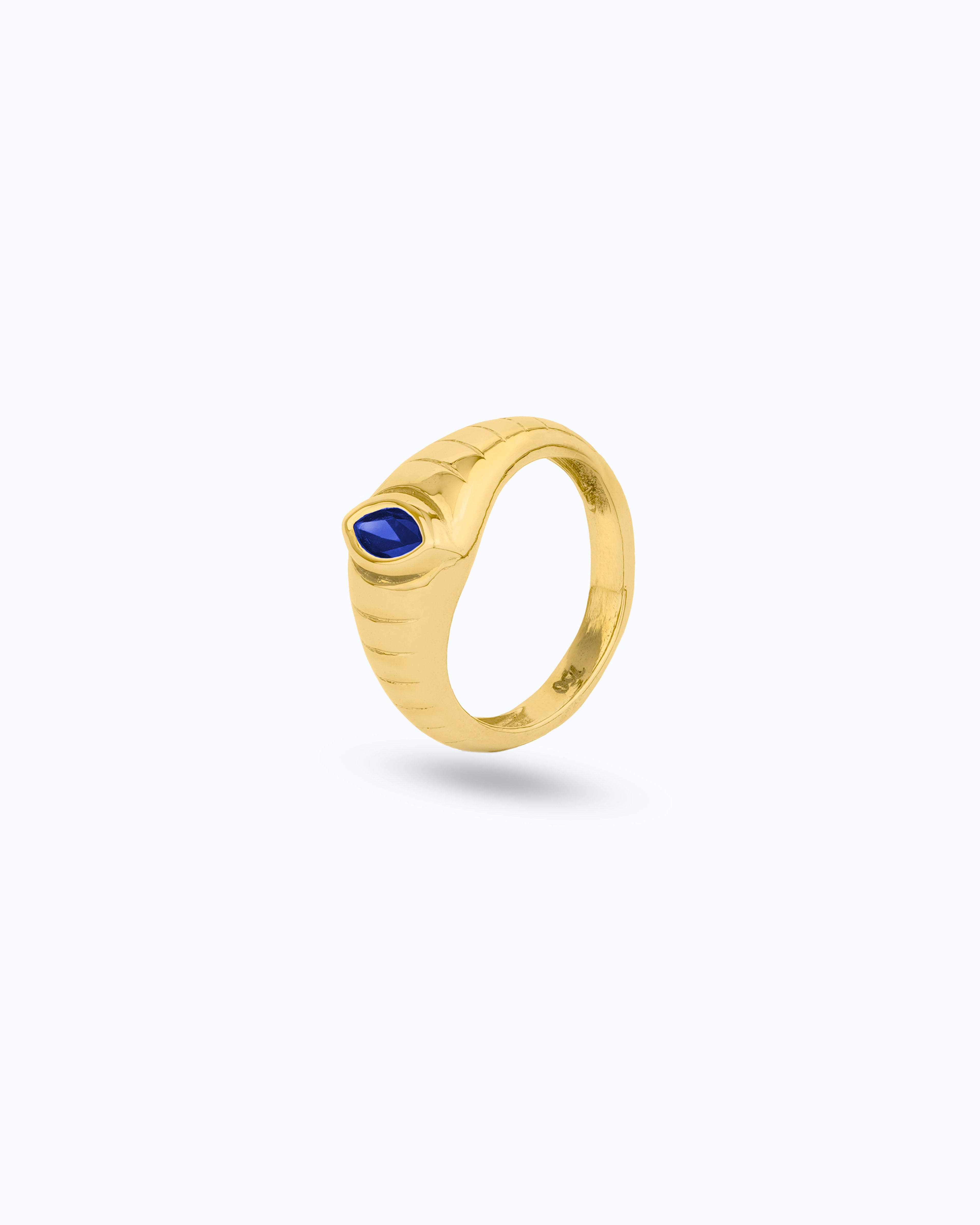 Radiant Marquise Ring - Sapphire Blue