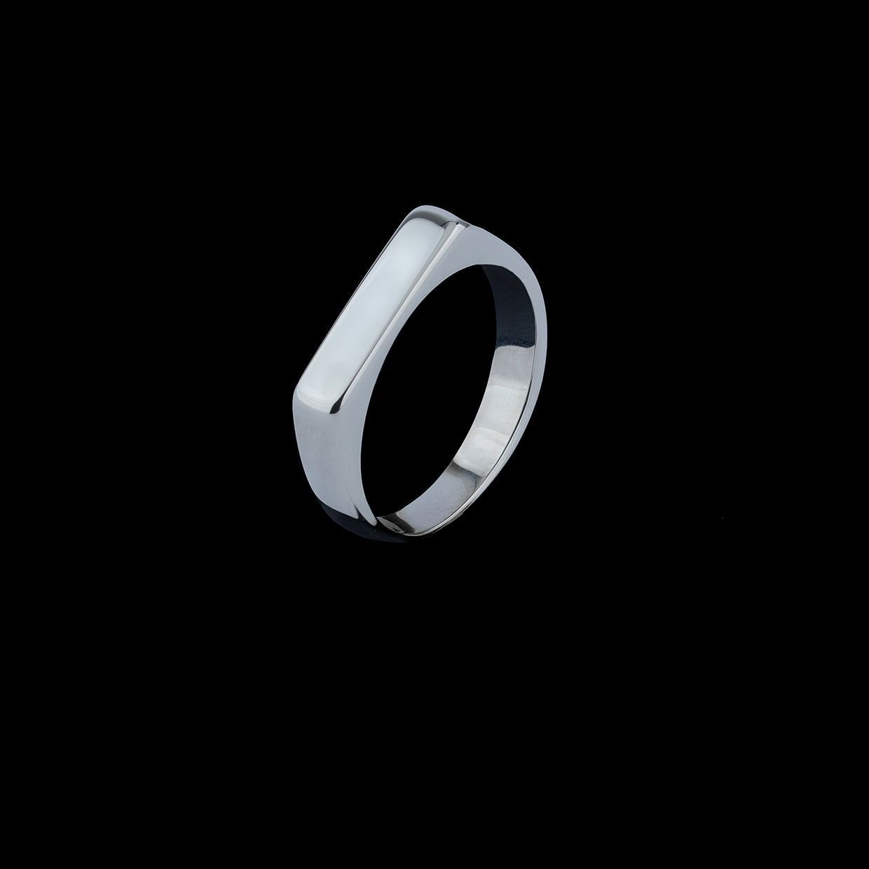 Rectangle Signet Ring - Thin