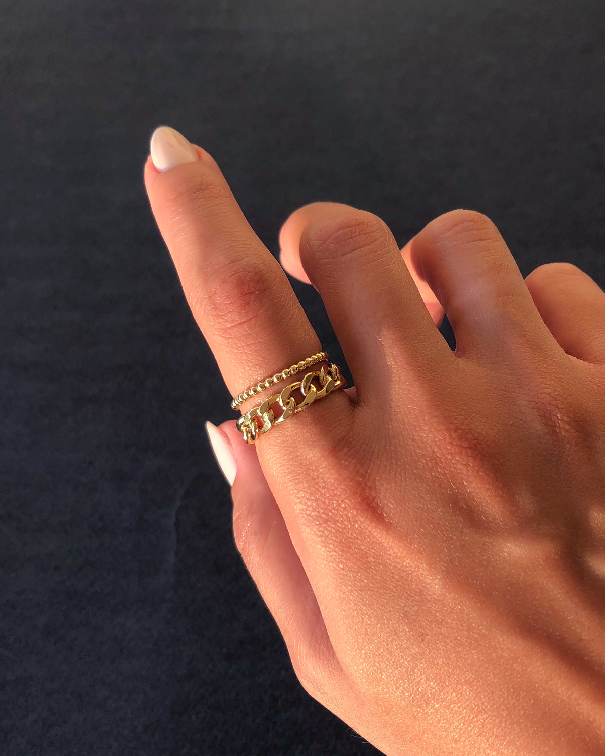 Bold Chain Reaction Ring
