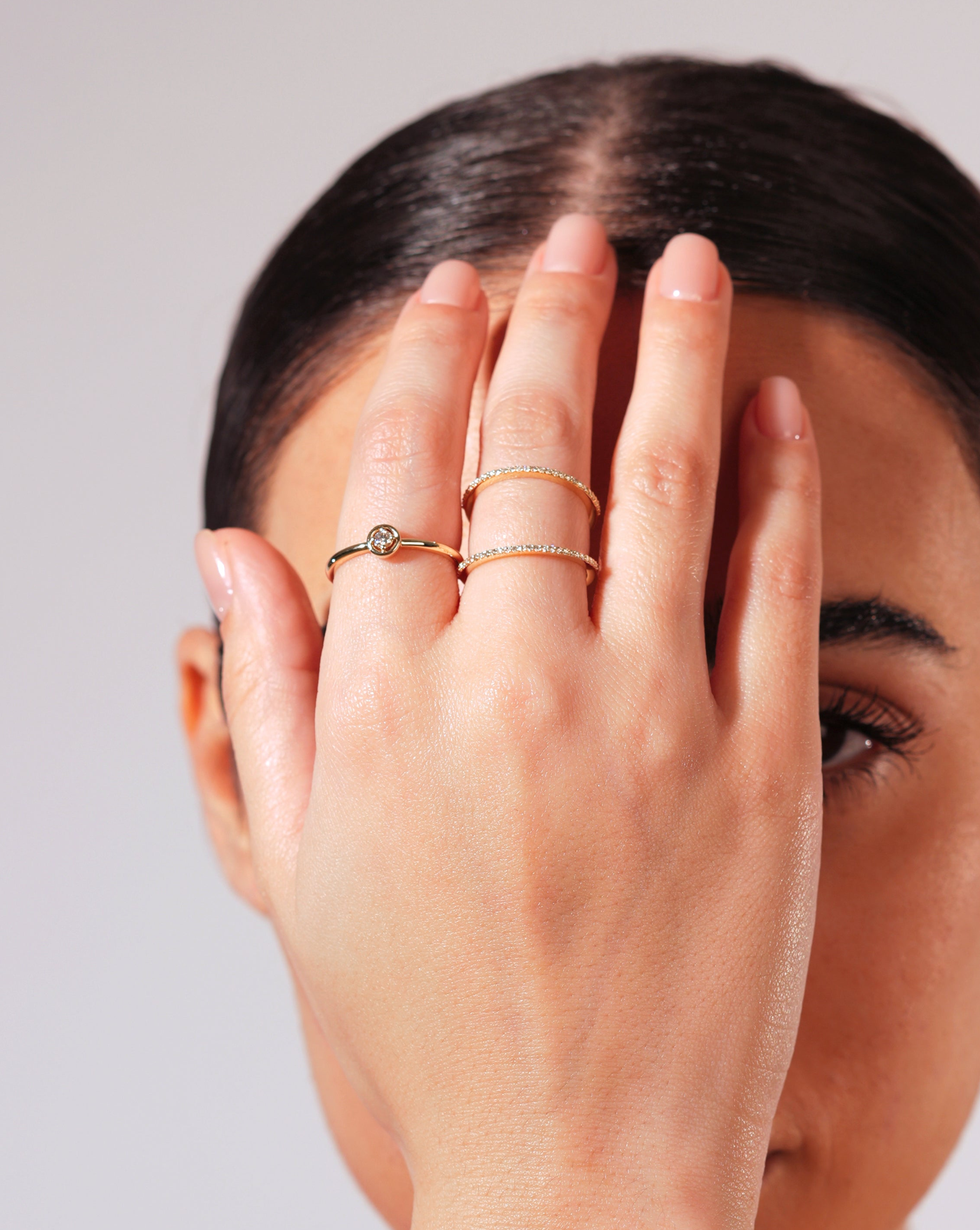 Stackable Pavé Diamond Ring