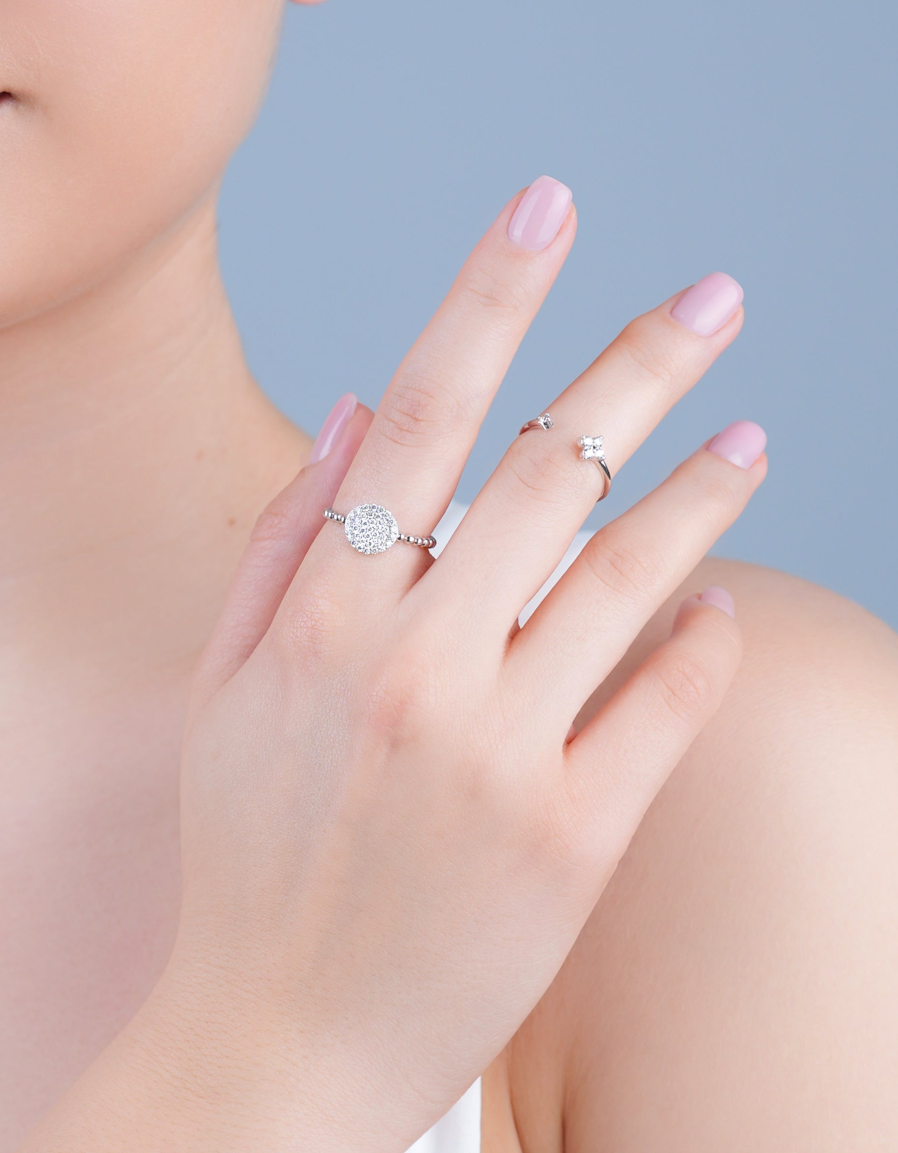 Round Row Stackable Ring