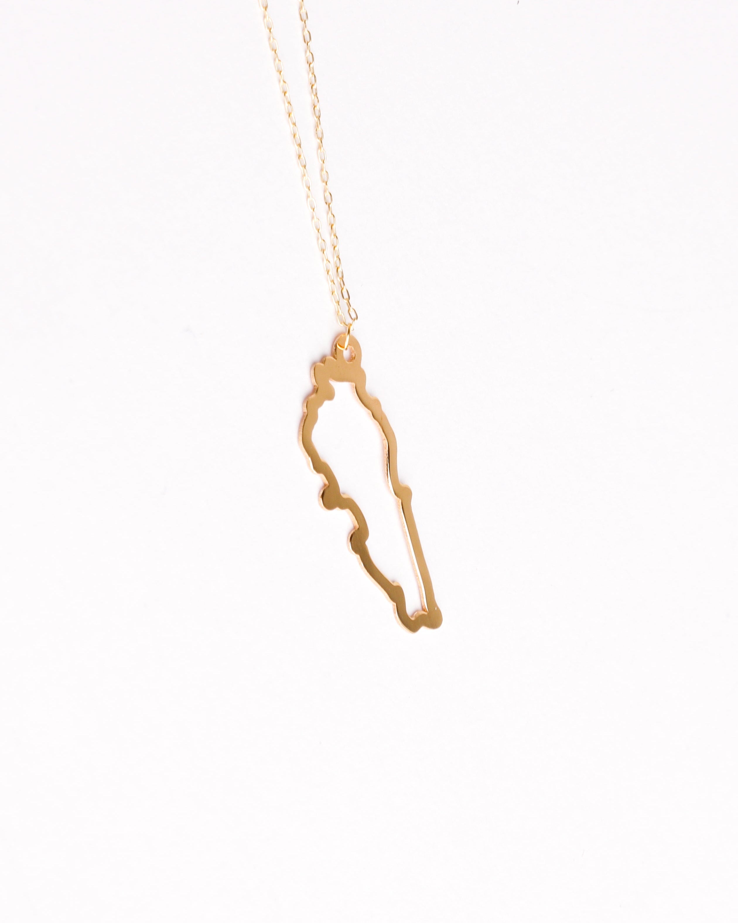 Lebanon Map Necklace