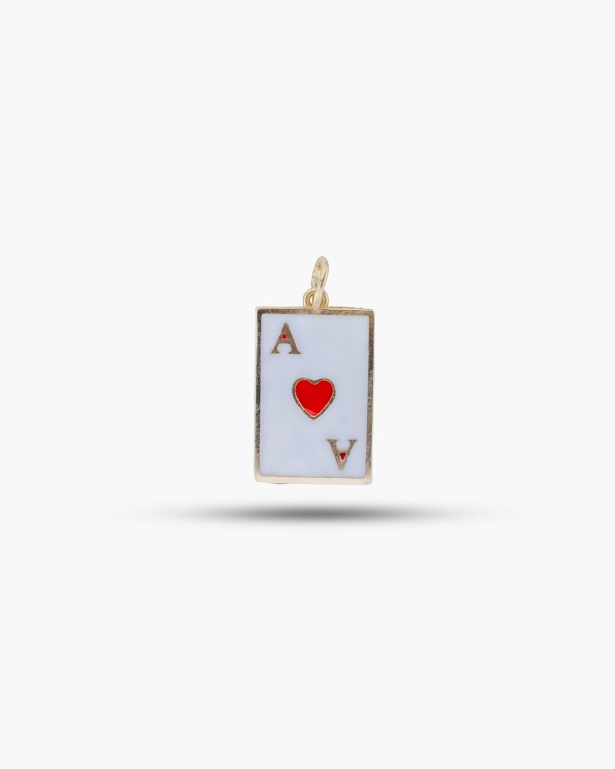 Ace of Hearts Charm - Aurel Gold
