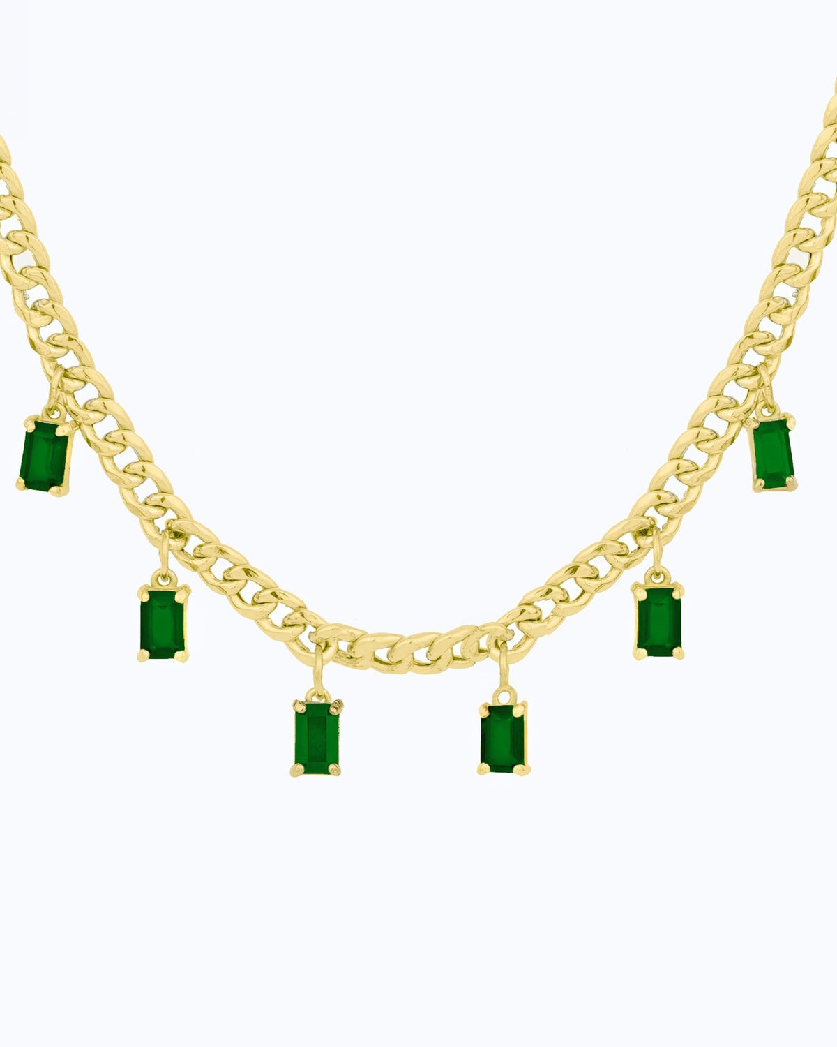 Baguette Necklace - Aurel Gold