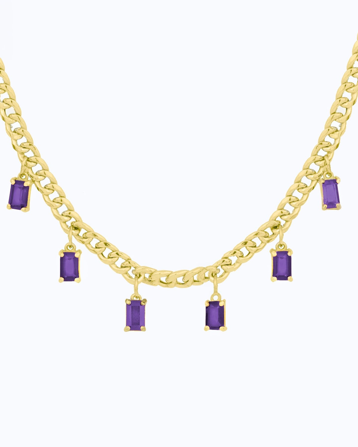 Baguette Necklace - Aurel Gold